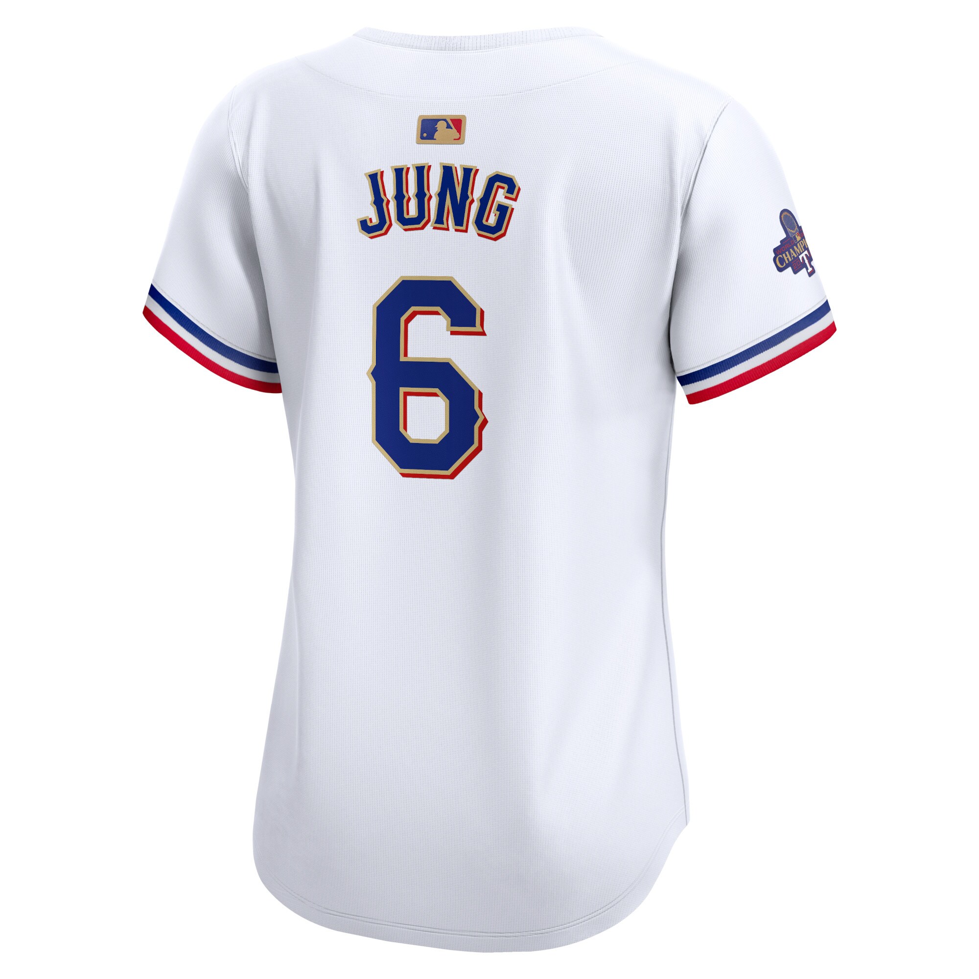 Josh Jung Texas Rangers  Women's 2024 Gold Collection Limited Player Jersey White