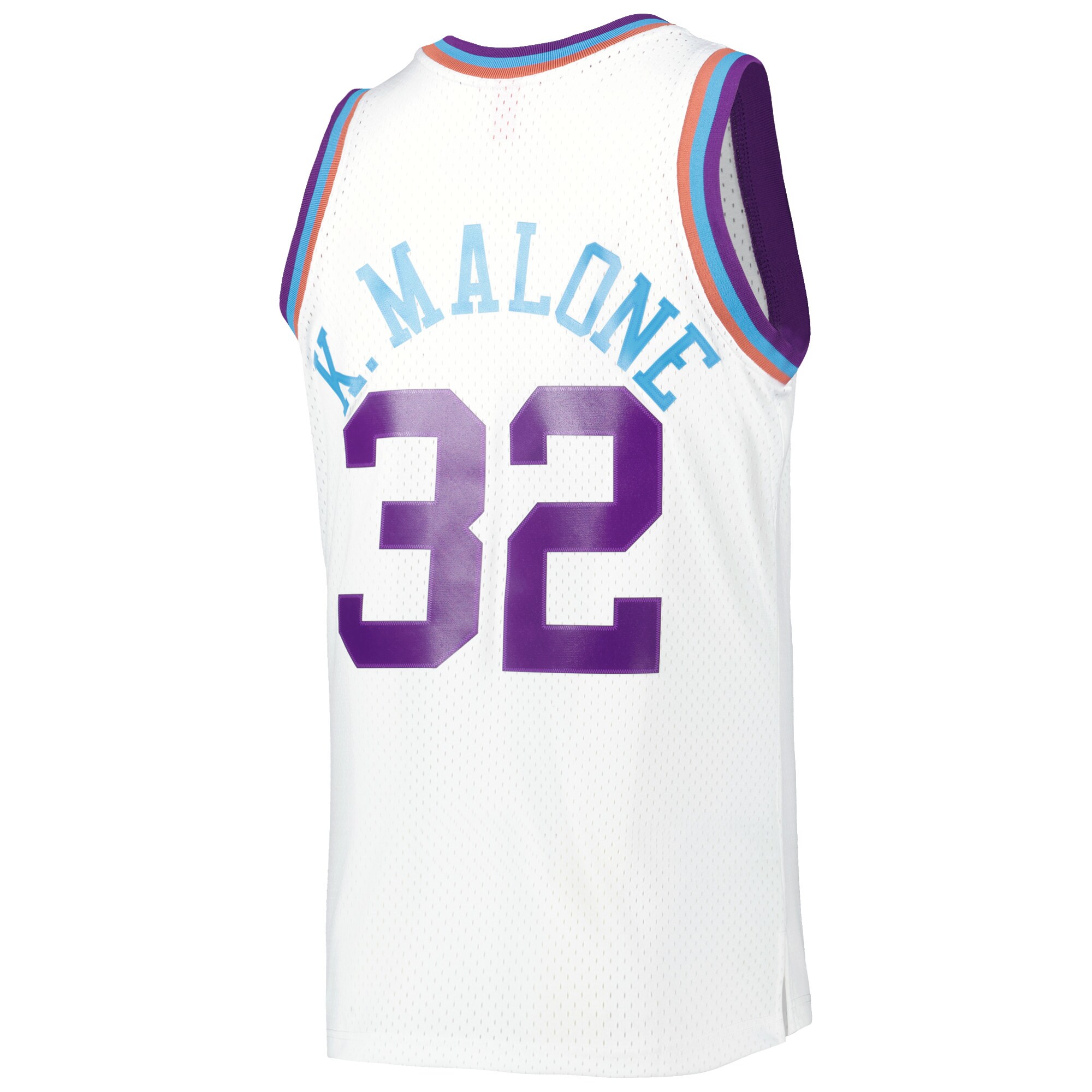 Karl Malone Utah Jazz Mitchell & Ness 1991\/92 Hardwood Classics Reload 3.0 Swingman Jersey - White
