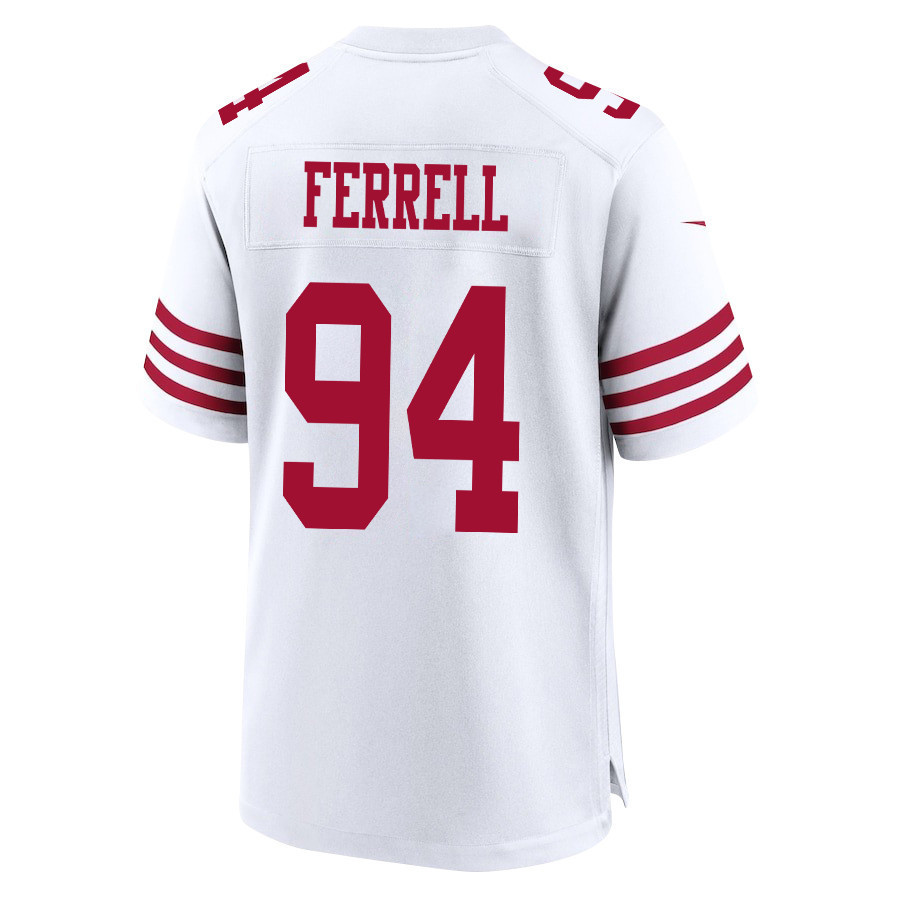 Clelin Ferrell 94 San Francisco 49ers Super Bowl LVIII Patch Game Men Jersey - White