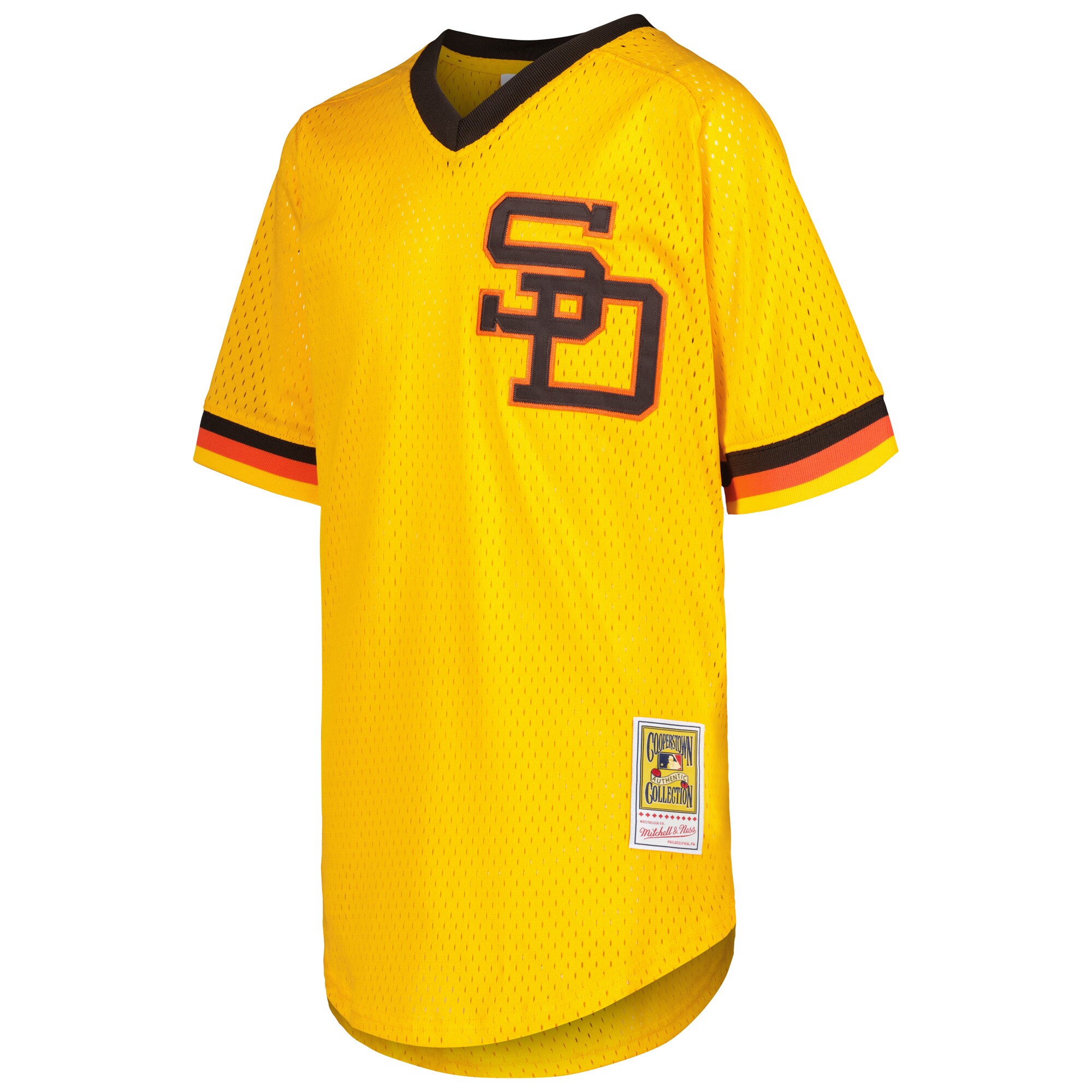 Dave Winfield San Diego Padres Mitchell & Ness Youth Cooperstown CollectionMesh Batting Practice Jersey - Gold