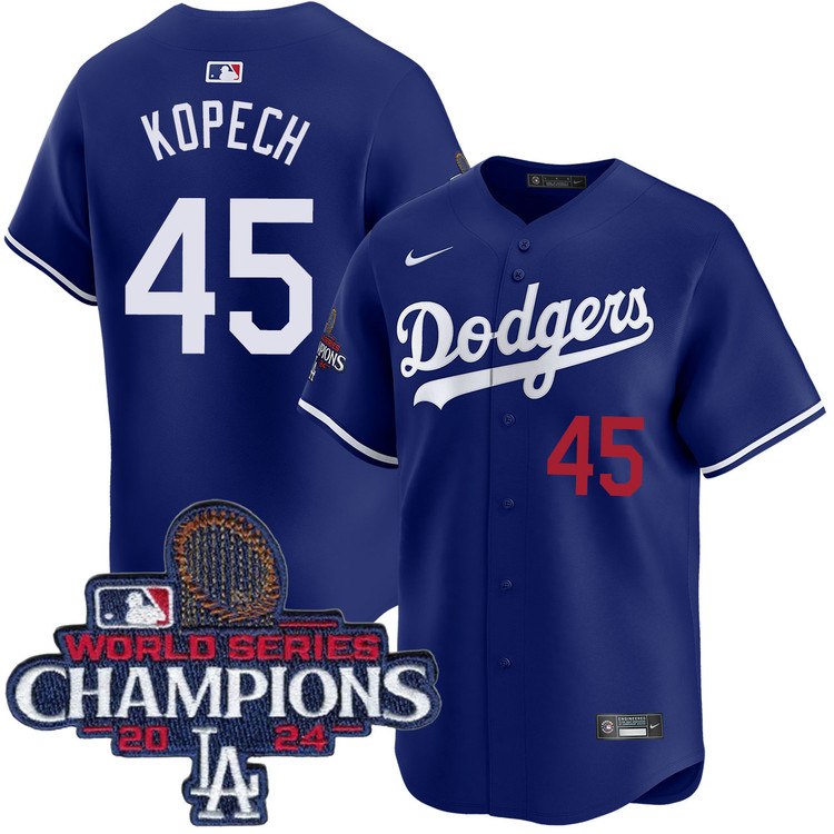 Michael Kopech Los Angeles Dodgers Alternate Royal Limited World Series Champions Jersey