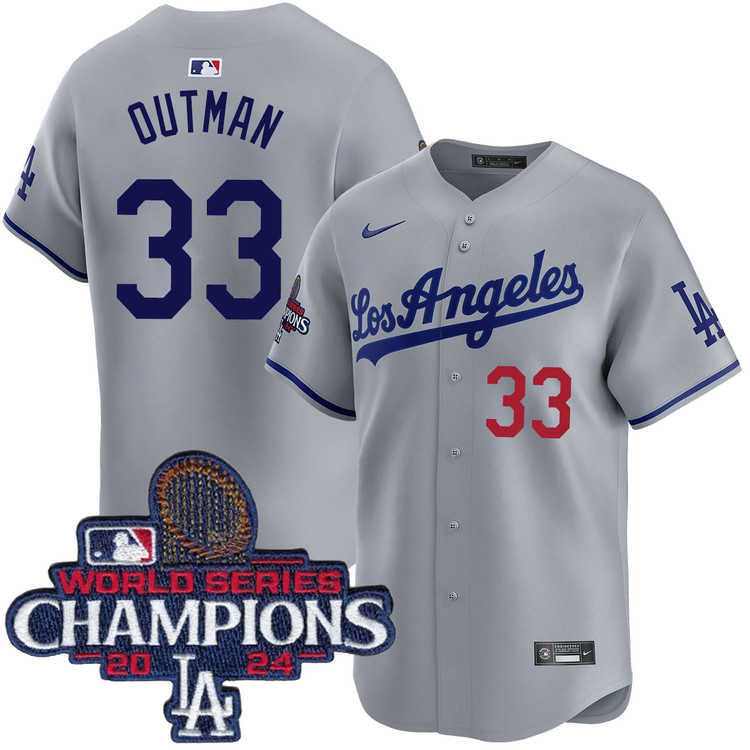 James Outman Los Angeles Dodgers Road Limited World Series Champions Jersey