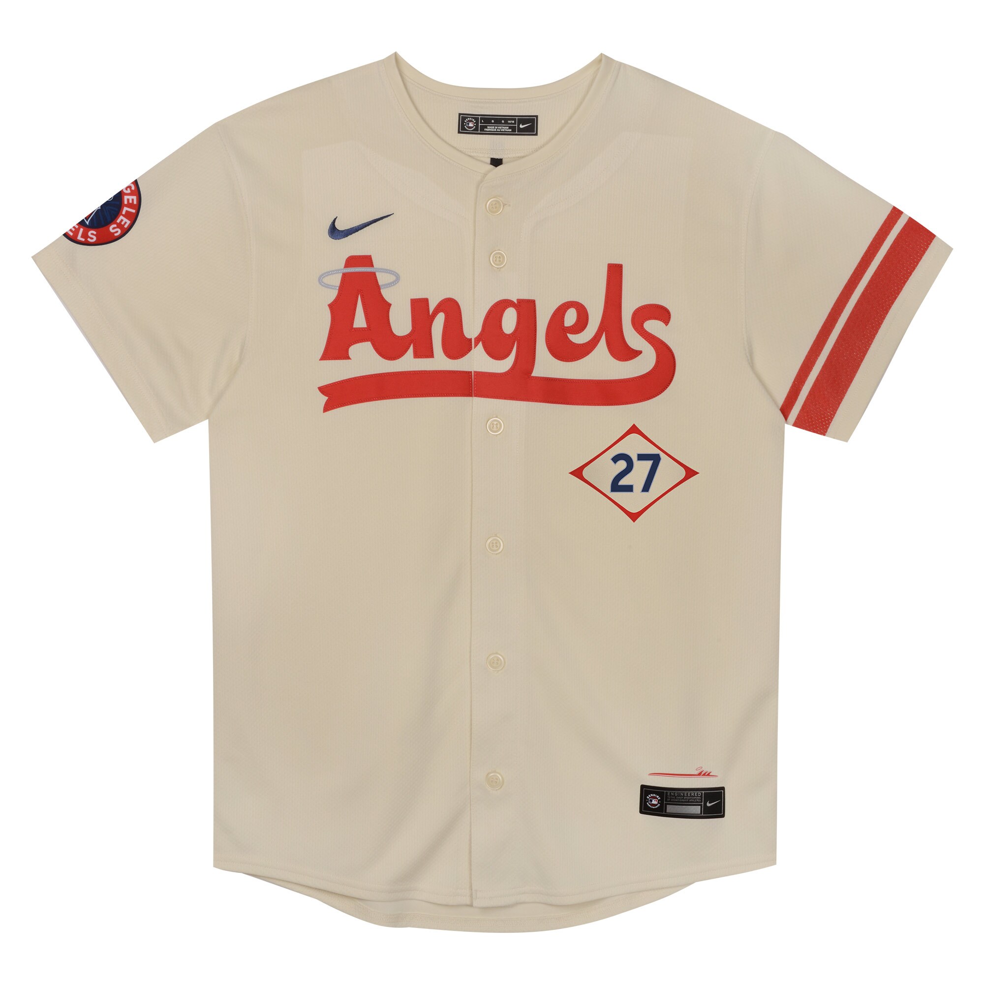 Mike Trout Los Angeles Angels  Preschool City Connect Limited Player Jersey - Cream