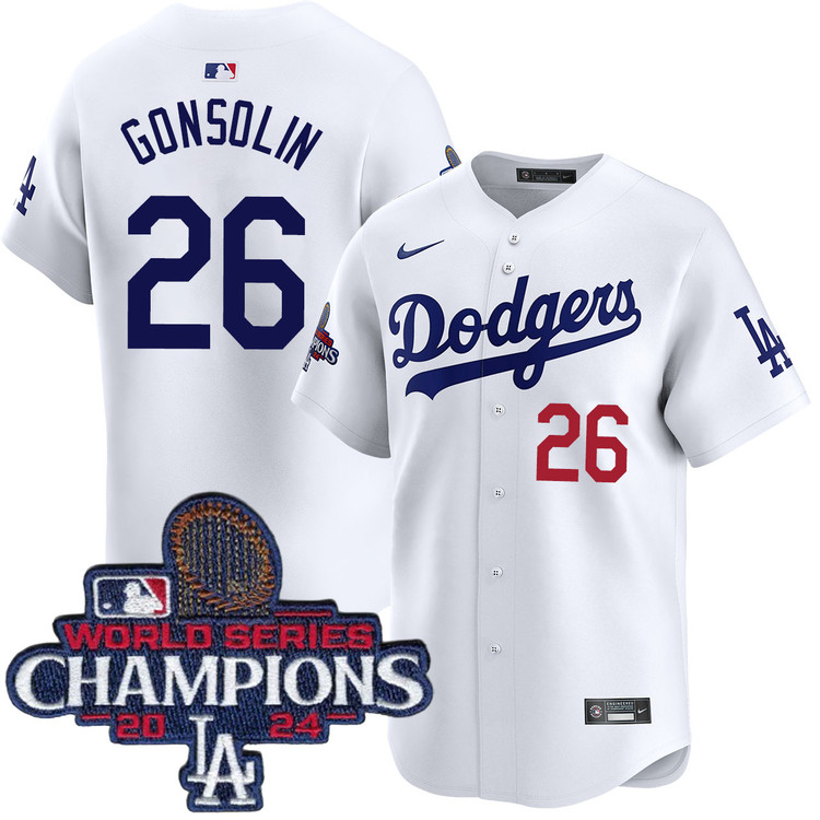 Tony Gonsolin Los Angeles Dodgers Home Limited World Series Champions Jersey