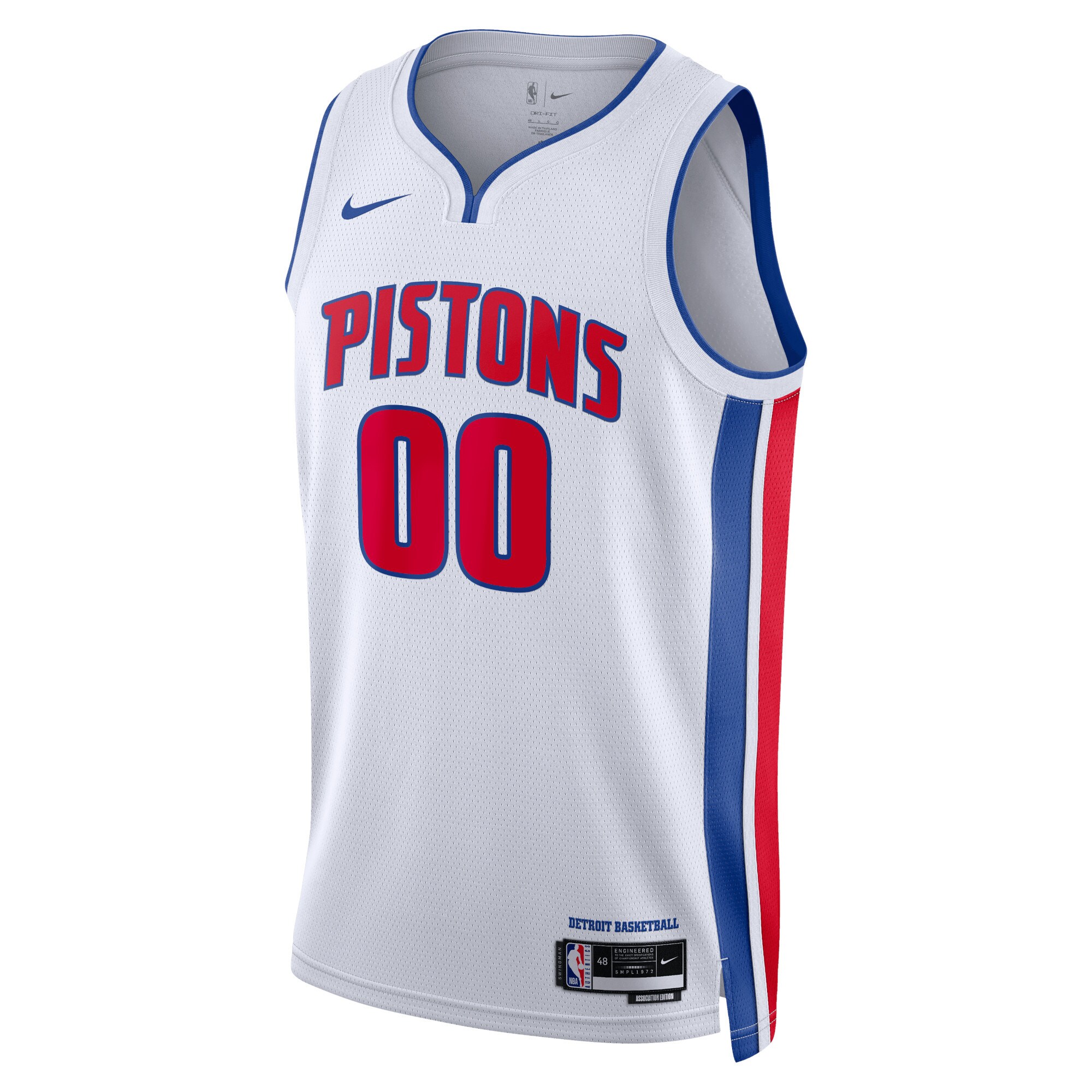 Detroit Pistons Unisex Swingman Custom Jersey White - Association Edition