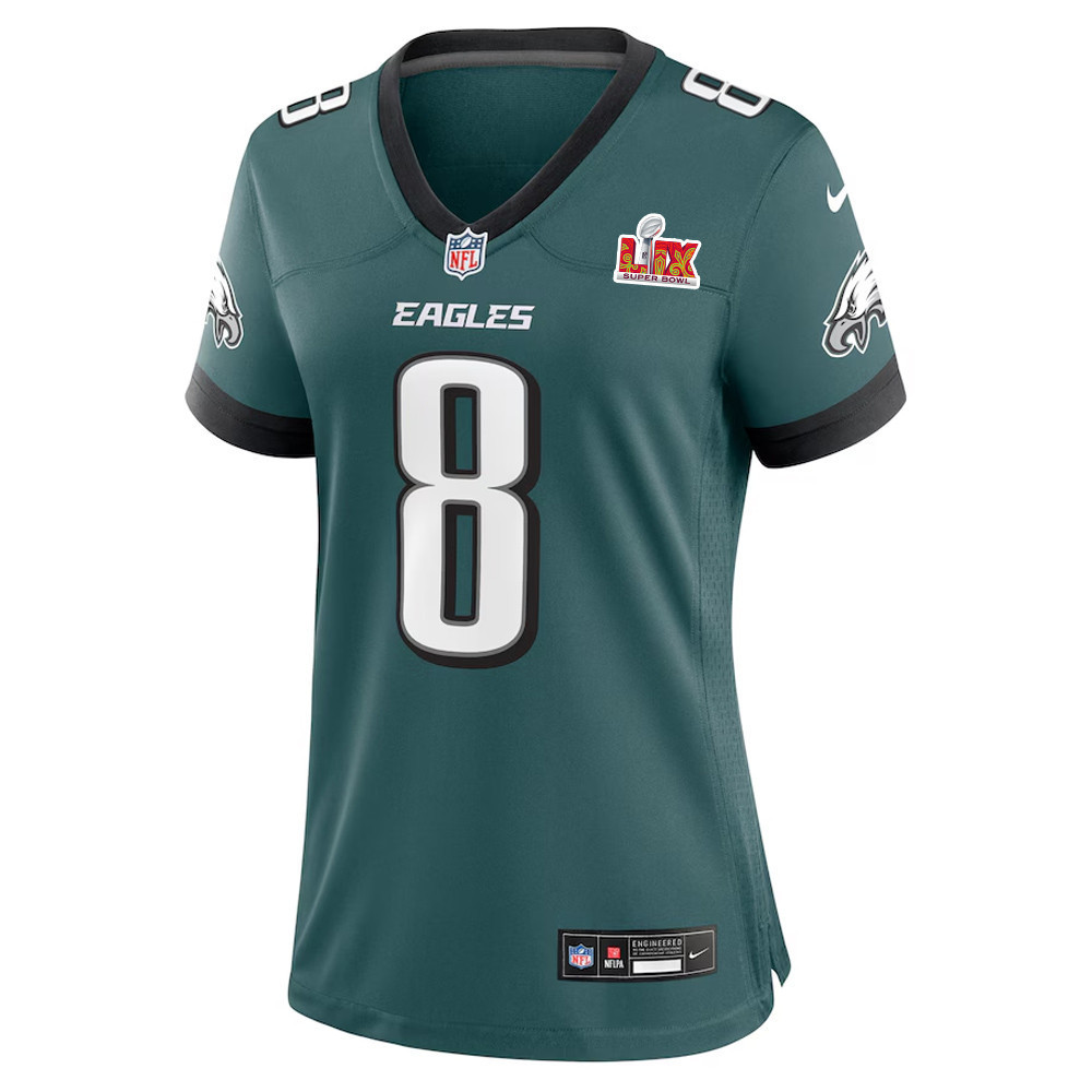 C.J. Gardner-Johnson #8 Philadelphia Eagles Super Bowl LIX Women's Jersey - Midnight Green