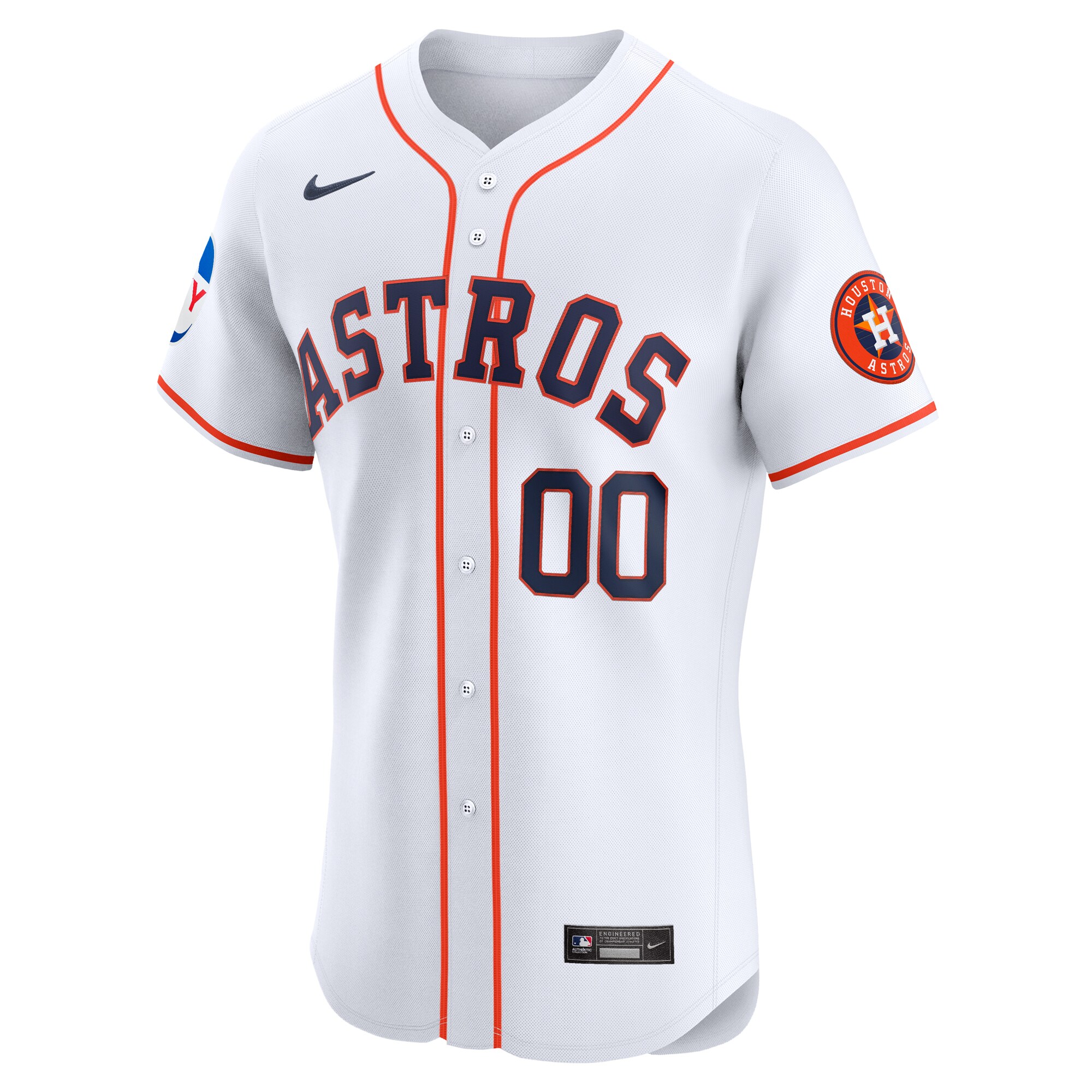 Houston Astros Home Elite Pick-A-Player Retired Roster Patch Jersey - White