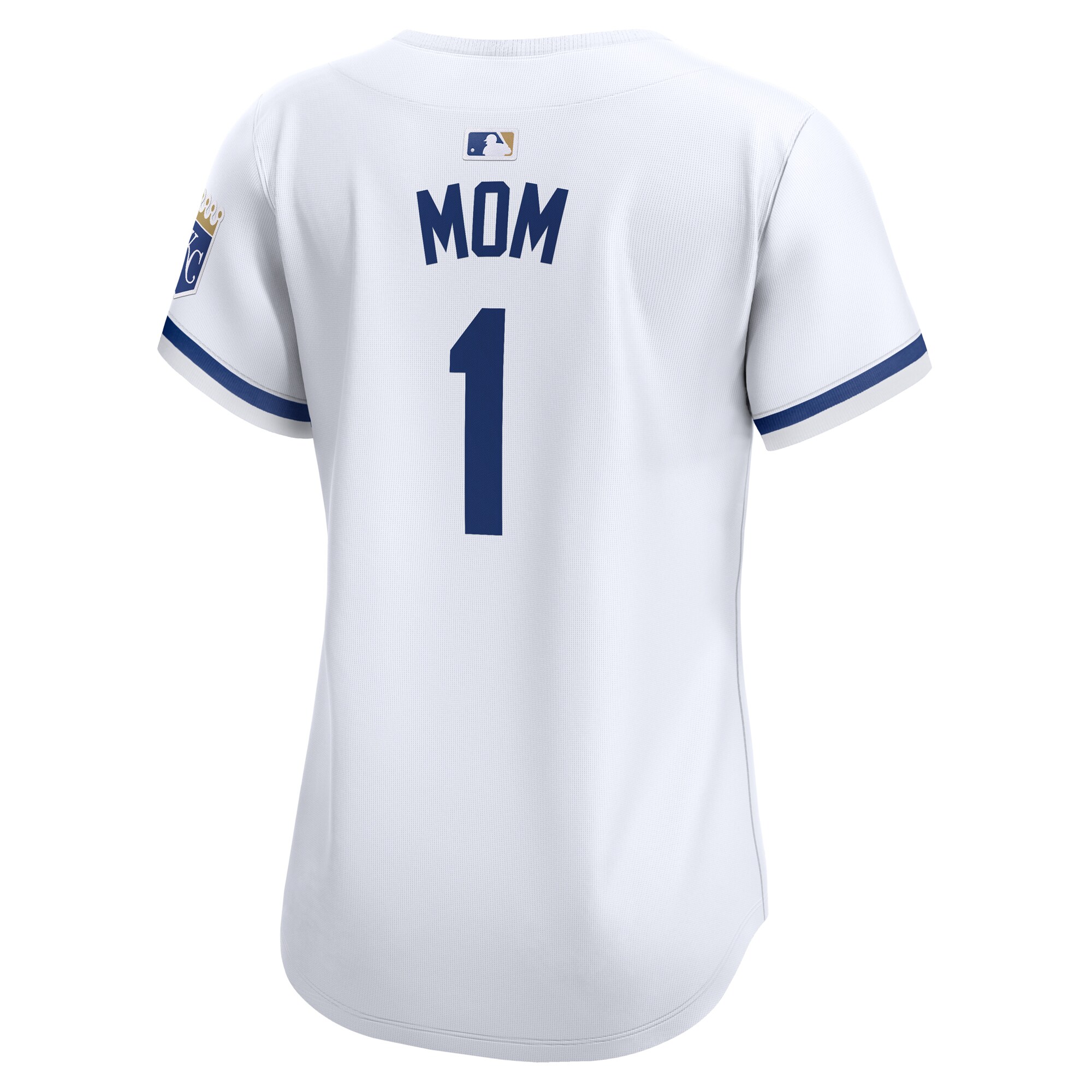 Kansas City Royals  Women's #1 Mom Home Limited Jersey - White