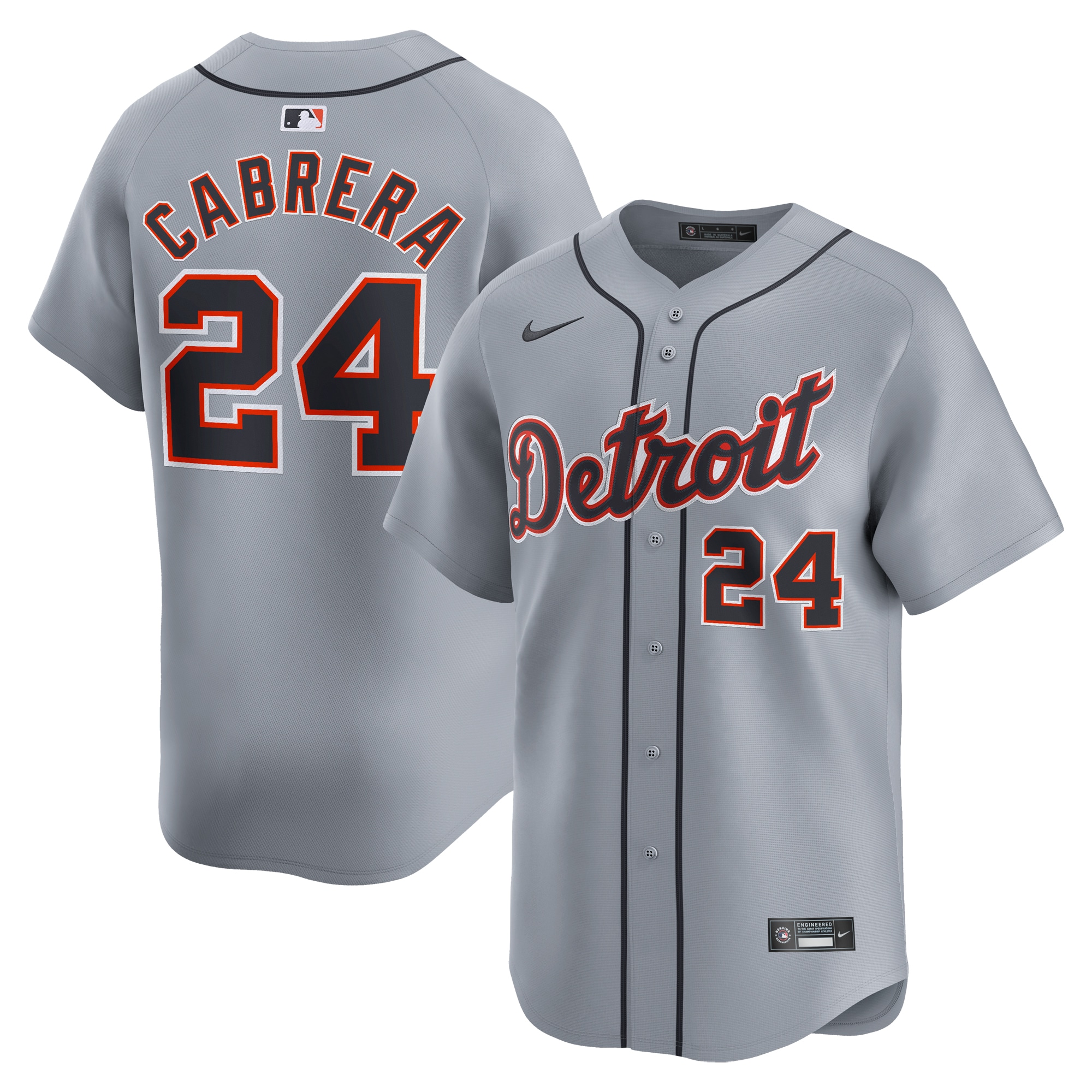Miguel Cabrera Detroit Tigers  Road Limited Player Jersey Gray