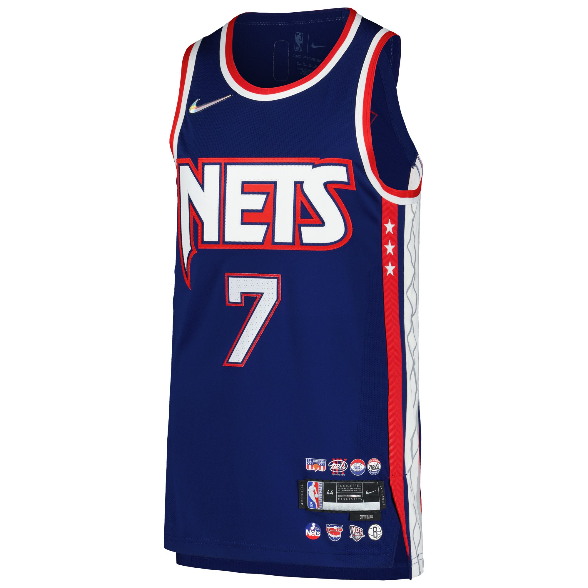 Kevin Durant Brooklyn Nets Authentic Player Jersey - City Edition - Blue