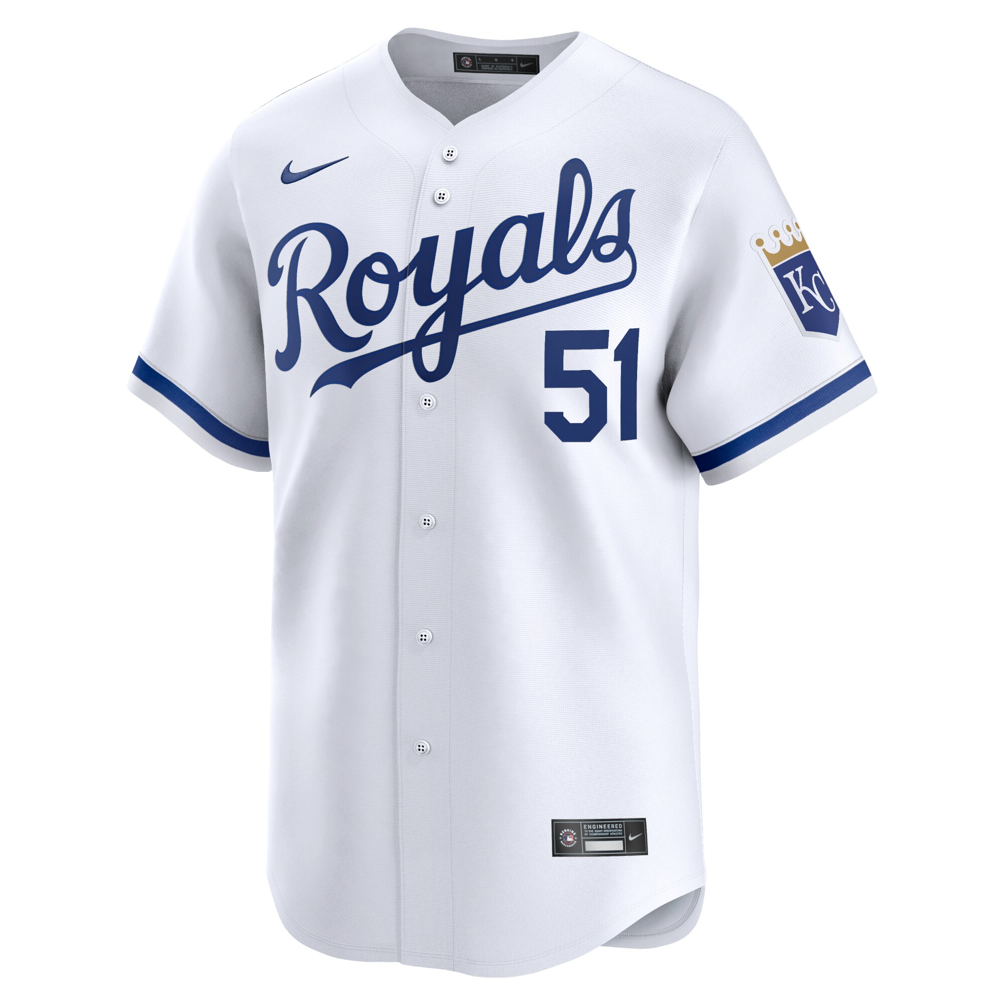 Brady Singer Kansas City Royals  Home Limited Player Jersey - White
