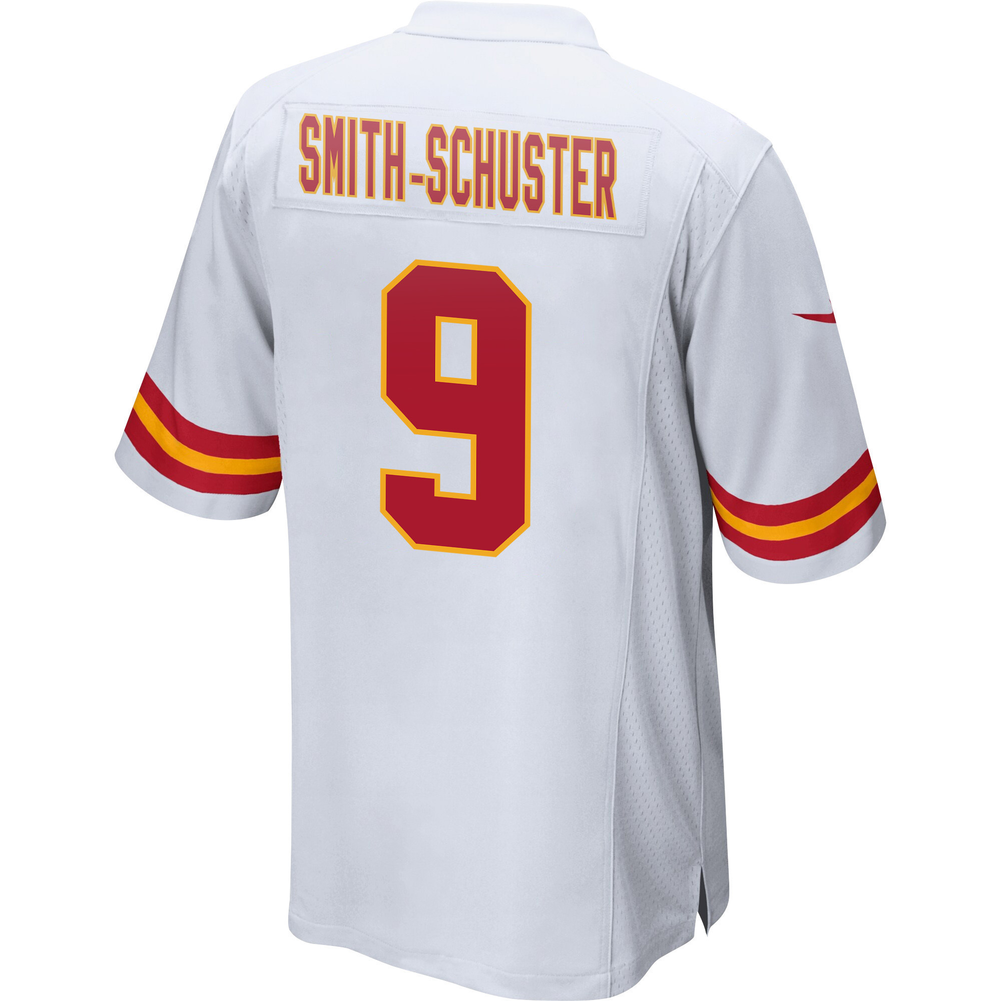 JuJu Smith-Schuster 9 Kansas City Chiefs Super Bowl LVII Champions 3 Stars Men Game Jersey - White