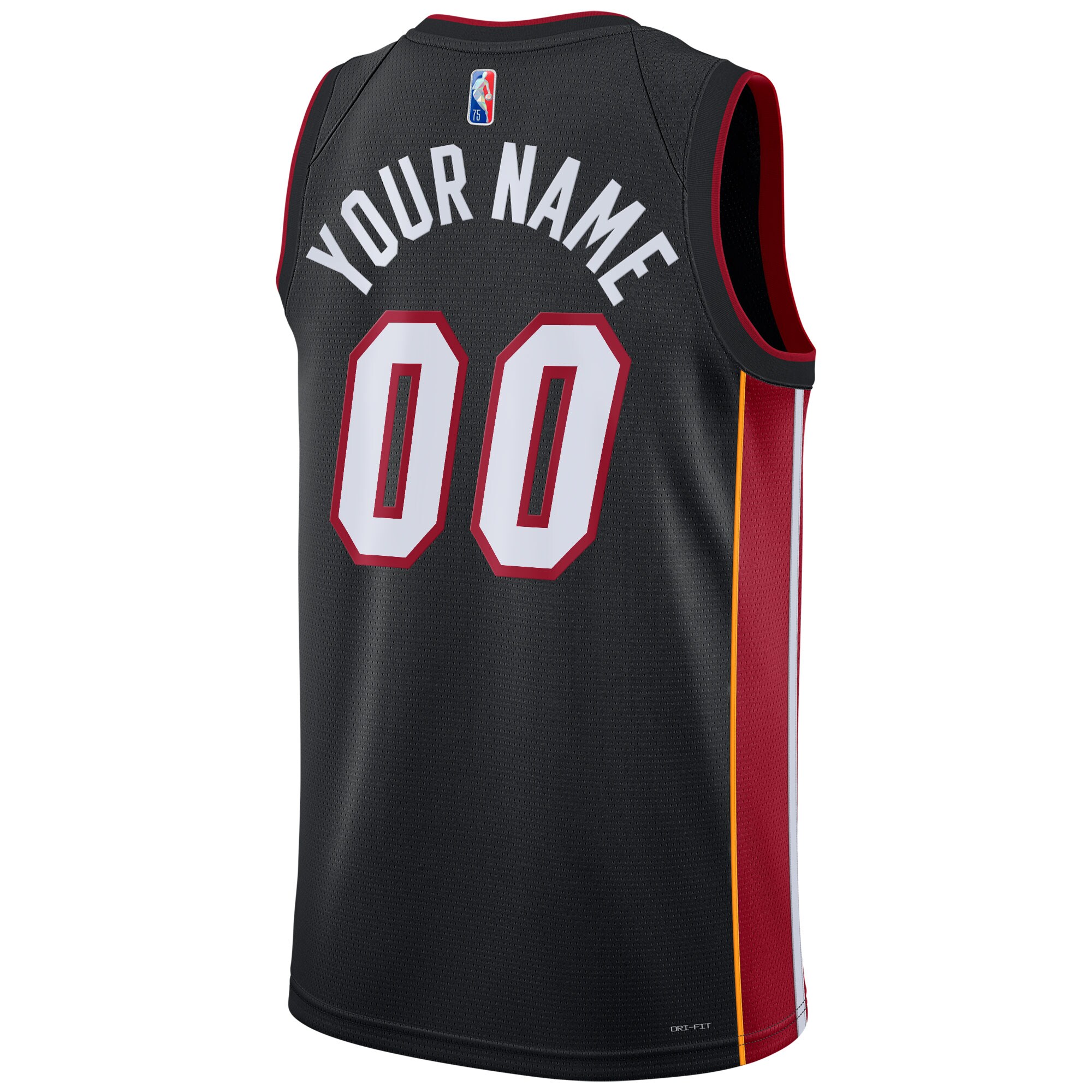 Miami Heat  2021\/22 Diamond Swingman Custom Jersey - Icon Edition - Black