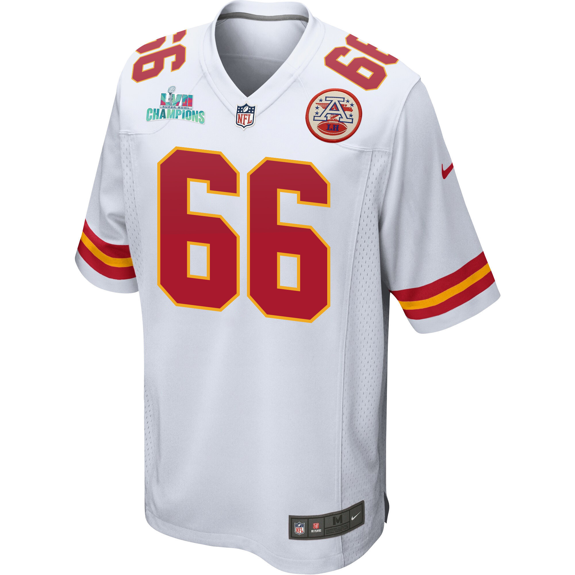 Brandon Williams 66 Kansas City Chiefs Super Bowl LVII Champions Men Game Jersey - White