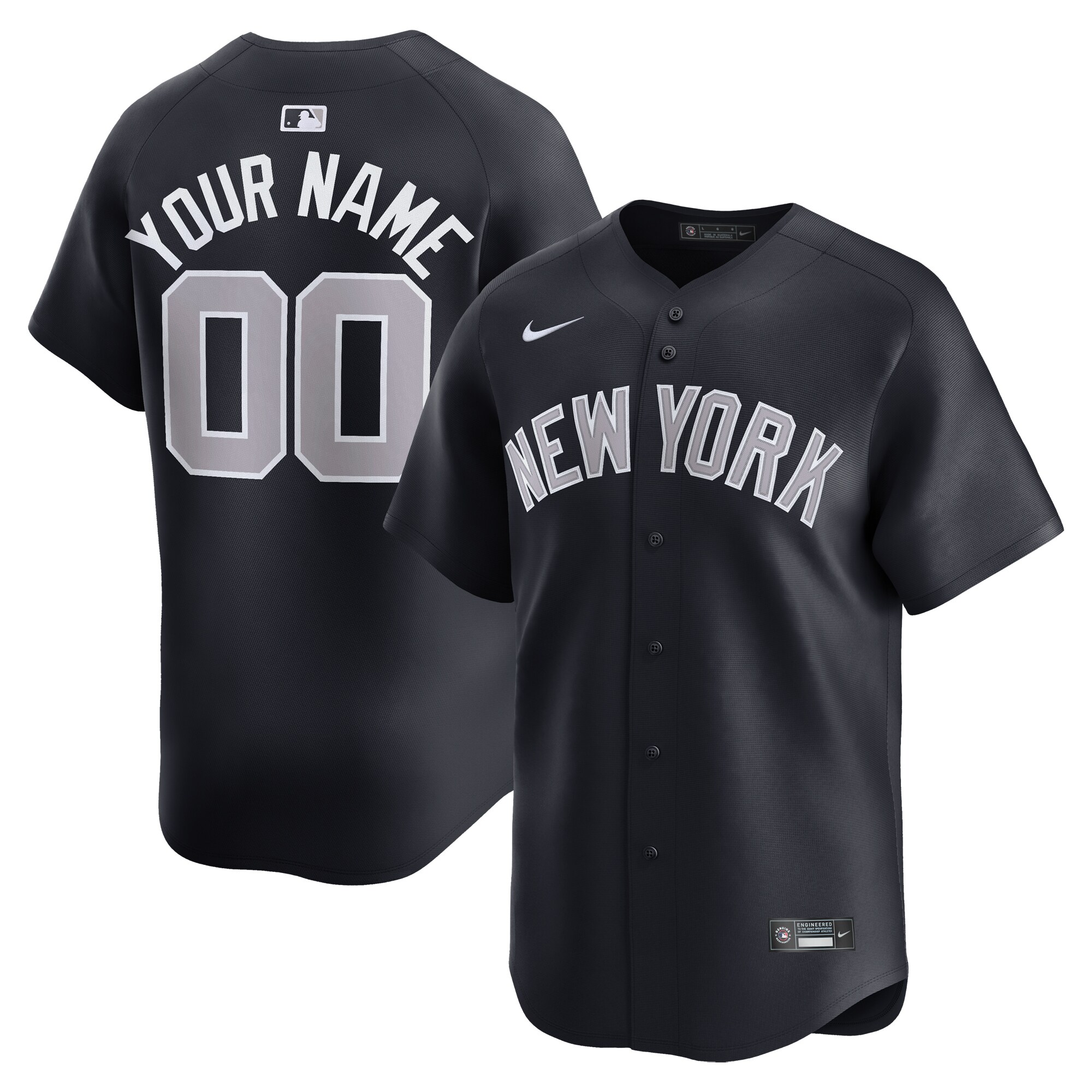 New York Yankees   Alternate Limited Custom Jersey Navy