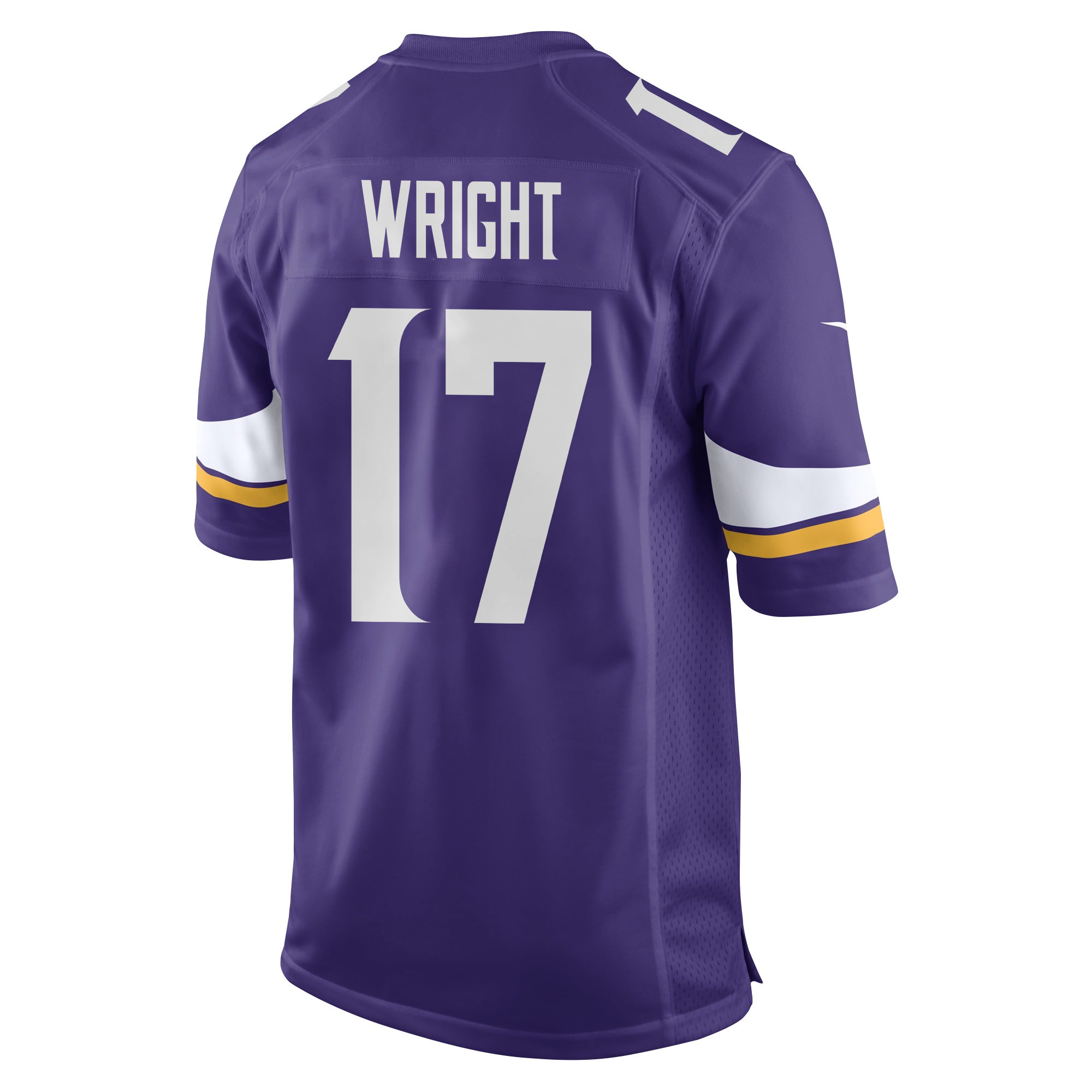 Ryan Wright 17 Minnesota Vikings Super Bowl LIX New Orleans Patch Game Men Jersey - Purple