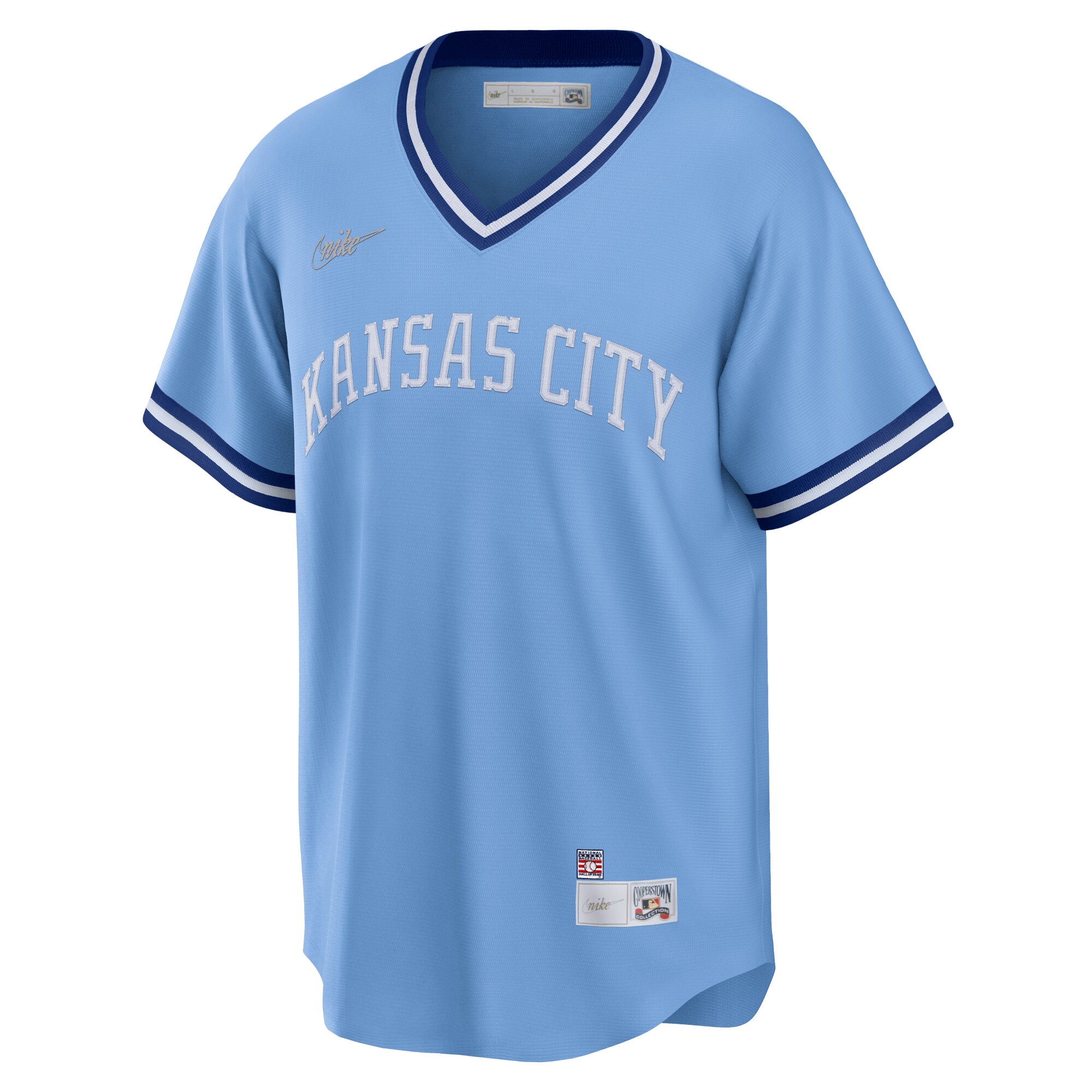 George Brett Kansas City Royals Road Cooperstown Collection Player Jersey - Light Blue