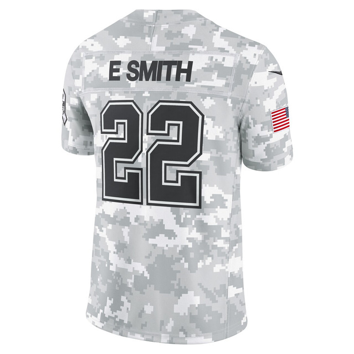 Emmitt Smith Dallas Cowboys 2024 Salute to Service Retired Player Limited Jersey - Arctic Camo