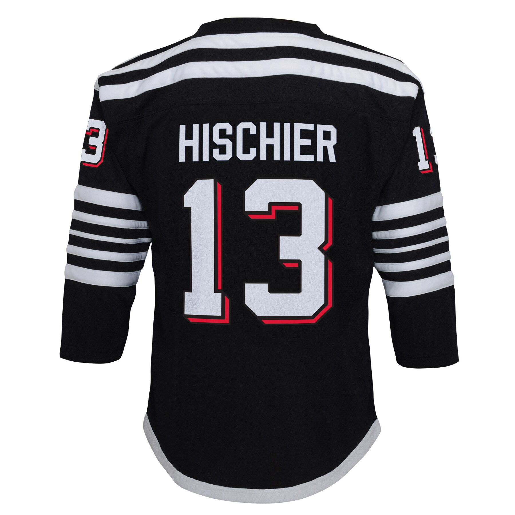 Nico Hischier New Jersey Devils 2021\/22 Alternate Replica Player Jersey - Black