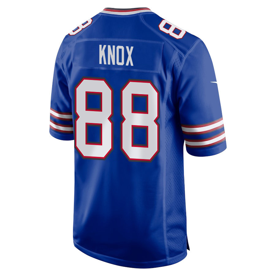 Dawson Knox 88 Buffalo Bills Super Bowl LIX New Orleans Patch Game Men Jersey - Royal