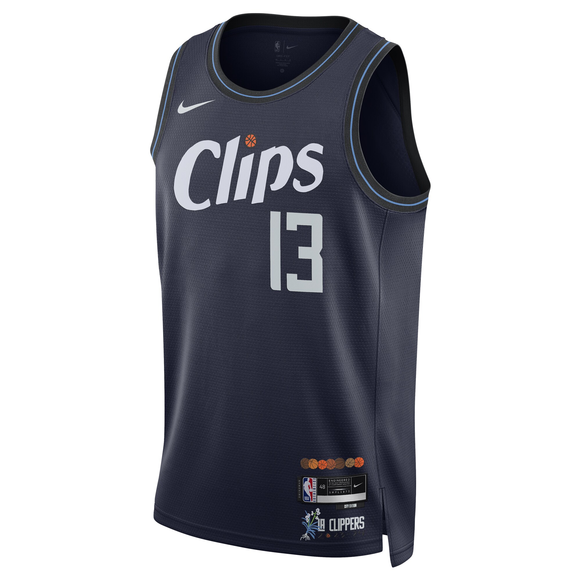 Paul George LA Clippers Unisex 2023\/24 Swingman Jersey - Navy - City Edition