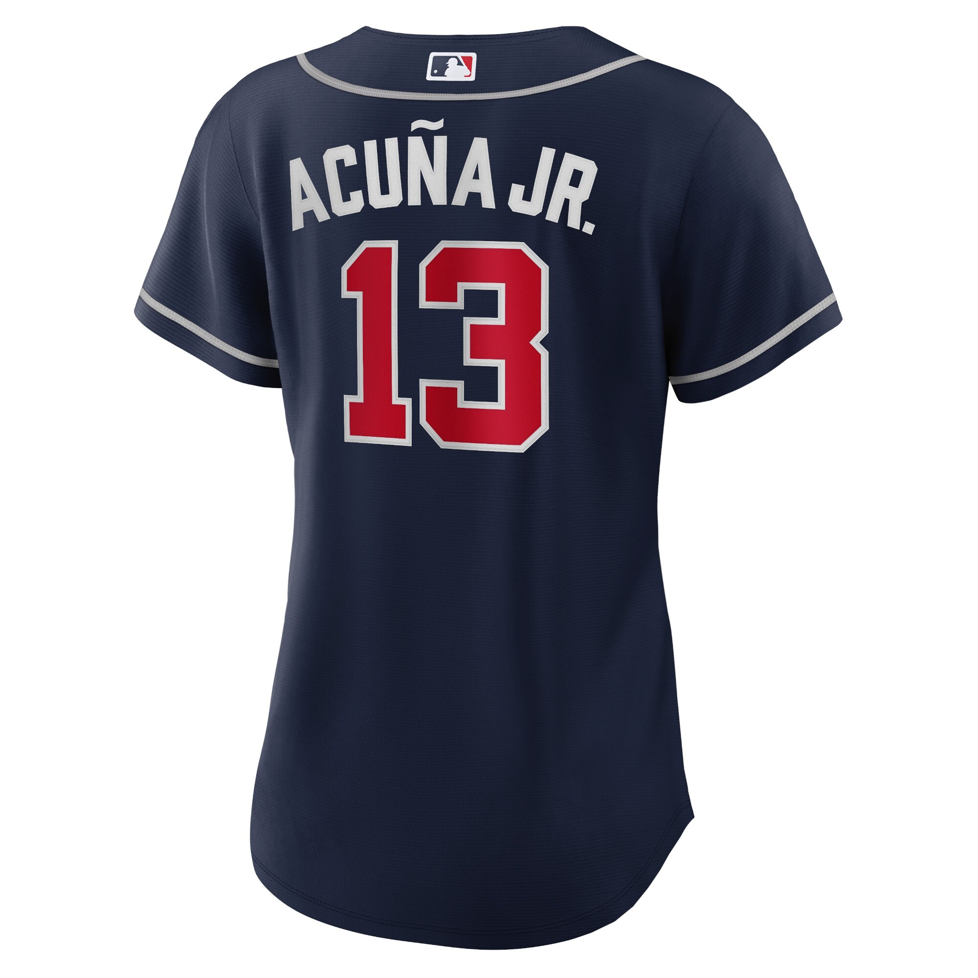 Ronald Acuna Jr. Atlanta Braves  Women's Alternate Replica Player Jersey - Navy