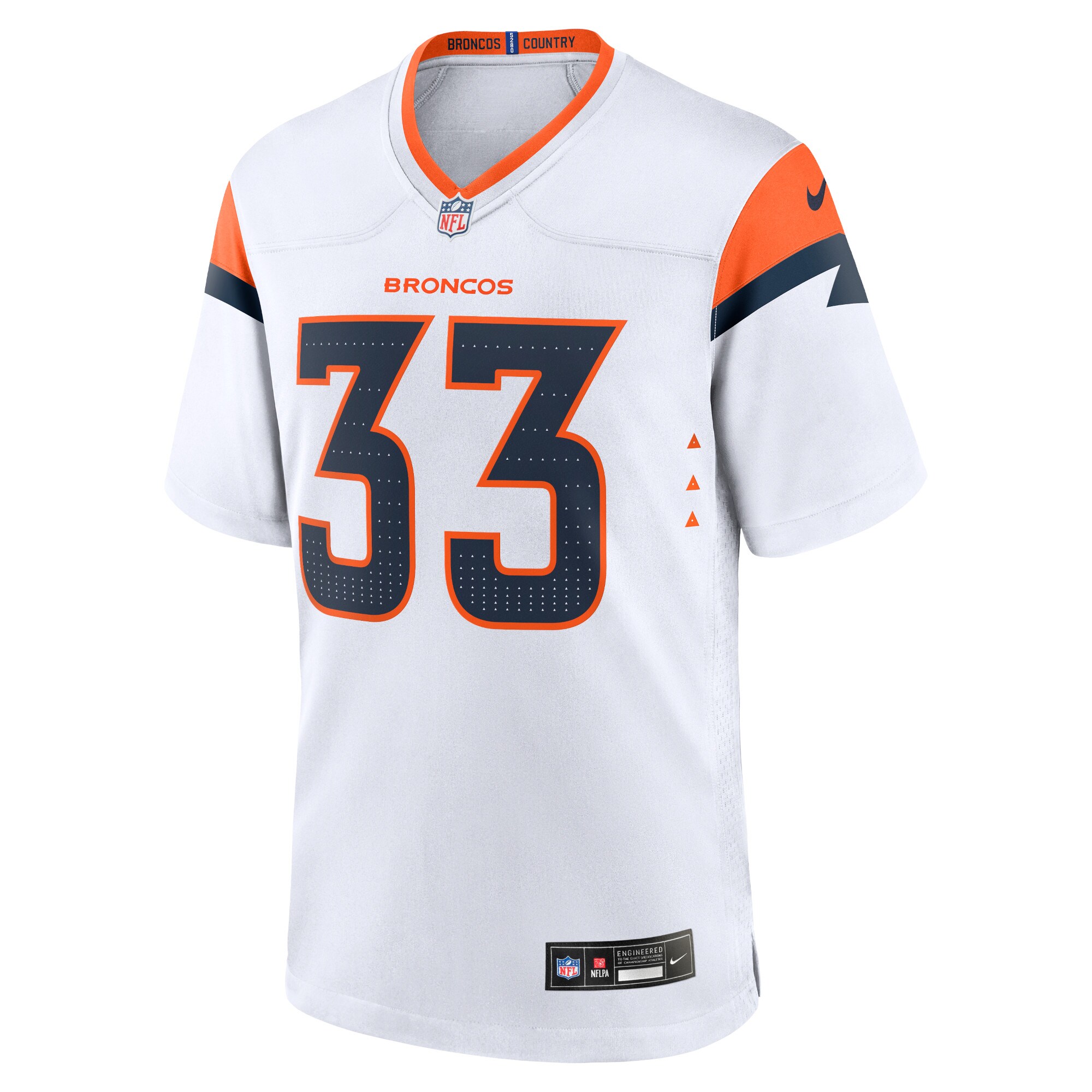 Javonte Williams Denver Broncos  Game Jersey - White