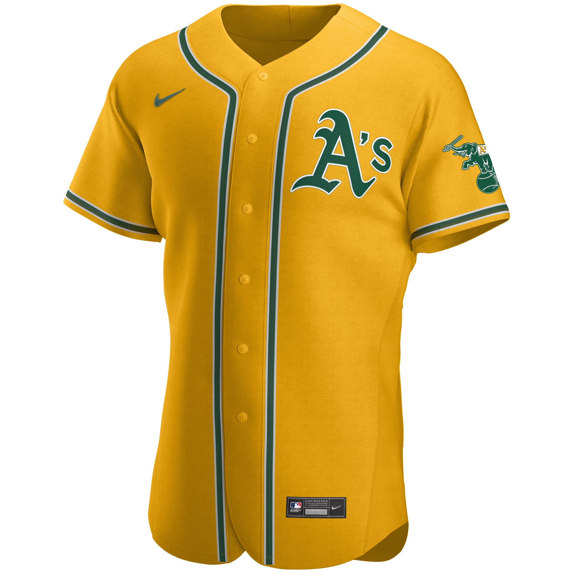Oakland Athletics  Authentic Official Team Jersey - Gold