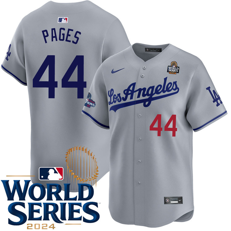 Andy Pages Los Angeles Dodgers Road Limited World Series Jersey