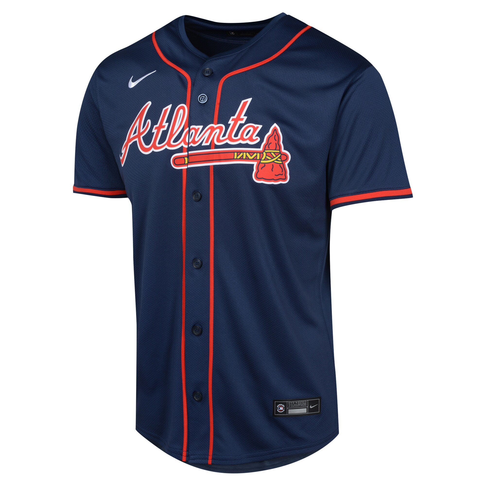 Ronald Acu\u00c3\u00b1a Jr. Atlanta Braves Youth Alternate Limited Player Jersey Navy