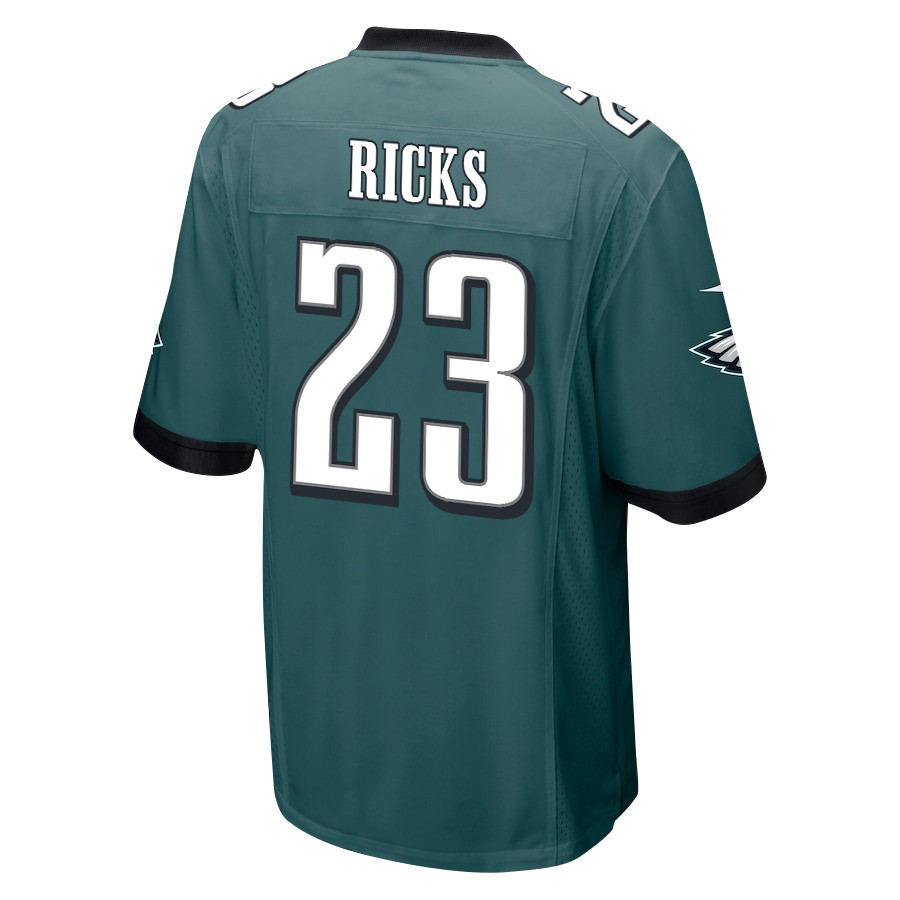 Eli Ricks 23 Philadelphia Eagles Super Bowl LIX New Orleans Patch Game Men Jersey - Midnight Green