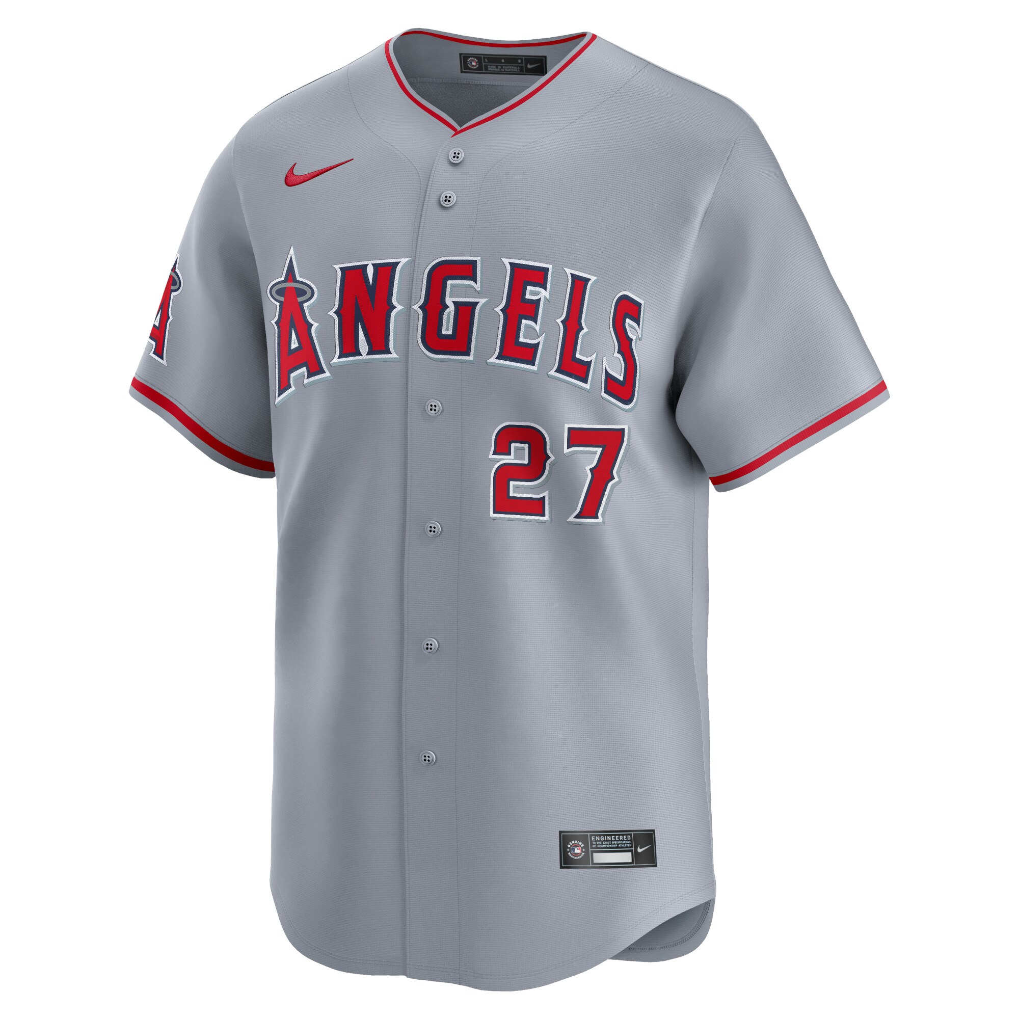 Mike Trout Los Angeles Angels  Away Limited Player Jersey - Gray