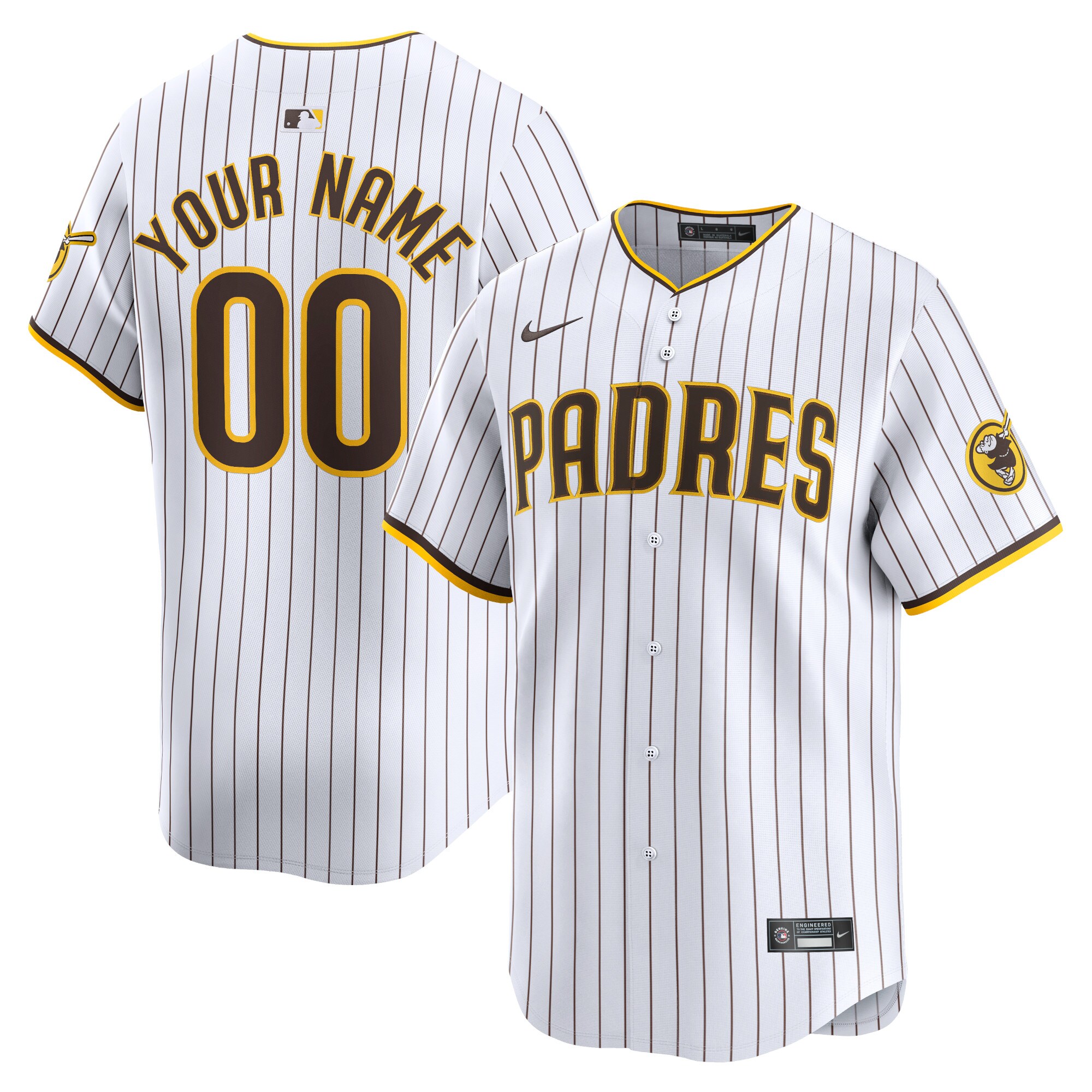 San Diego Padres  Youth Home Limited Custom Jersey - White