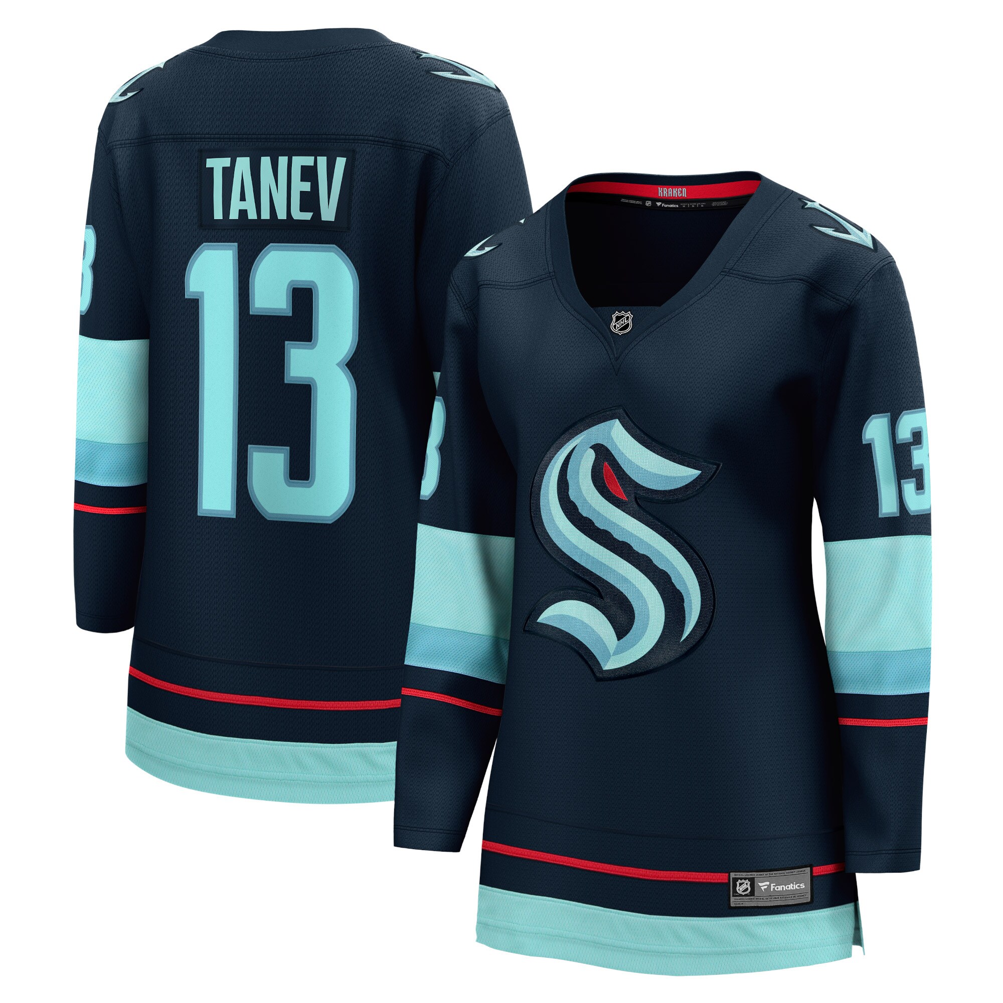Brandon Tanev Seattle Kraken Fanatics Women's Home Premier Breakaway Player Jersey - Deep Sea Blue