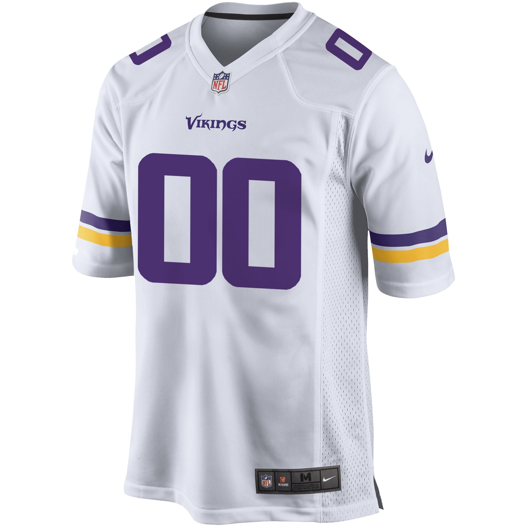 Minnesota Vikings  Custom Game Jersey - White