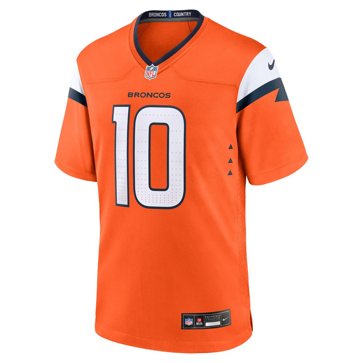 Bo Nix Denver Broncos 2024 First Round Pick Player Game Jersey - Orange