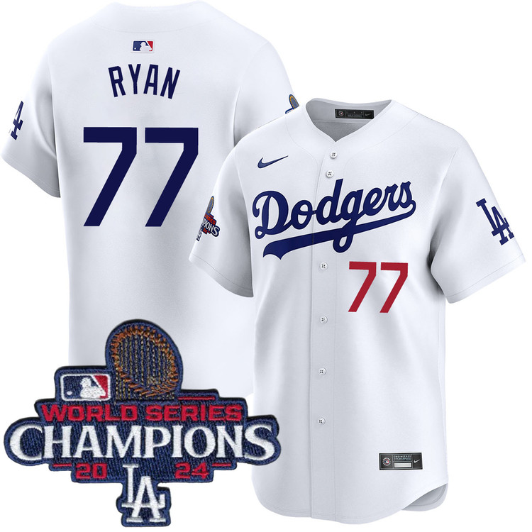 River Ryan Los Angeles Dodgers Home Limited World Series Champions Jersey