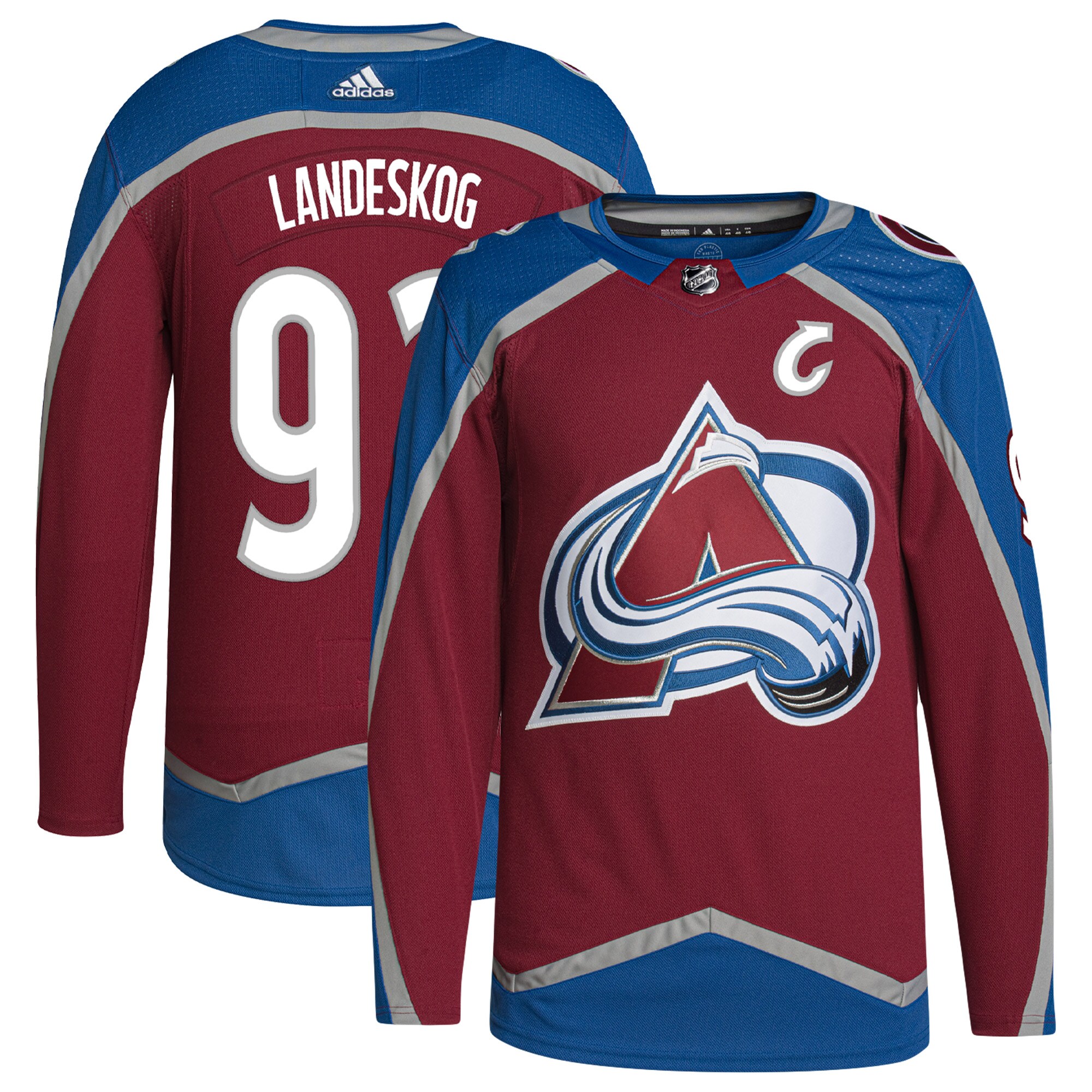 Gabriel Landeskog Colorado Avalanche adidas Primegreen Authentic Player Jersey - Burgundy