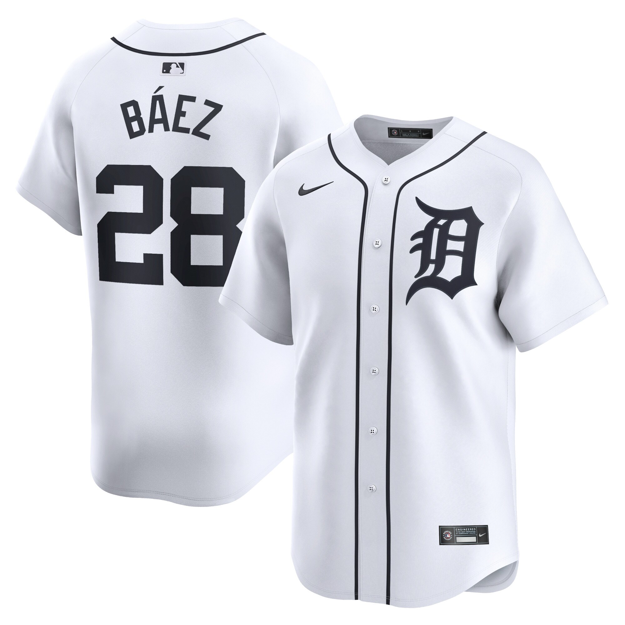 Javier Baez Detroit Tigers  Home Limited Player Jersey - White