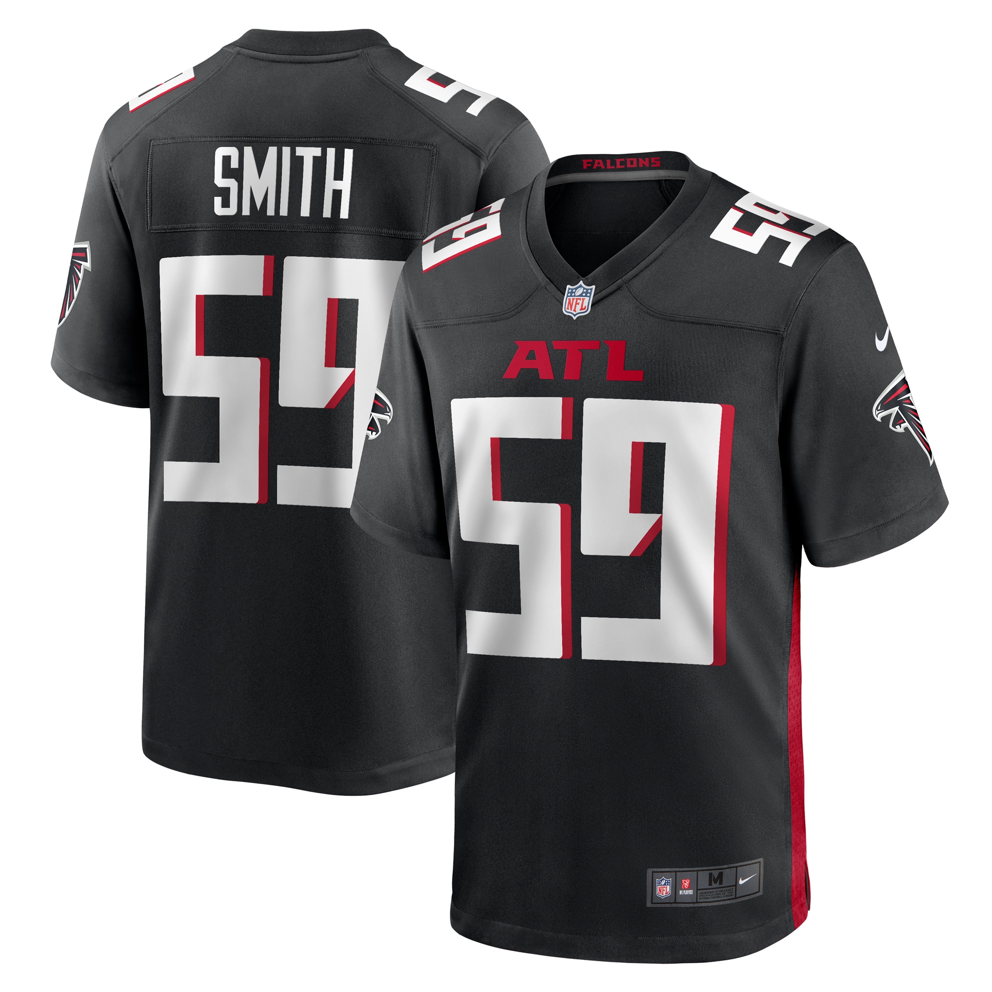Andre Smith Atlanta Falcons   Game Jersey -  Black