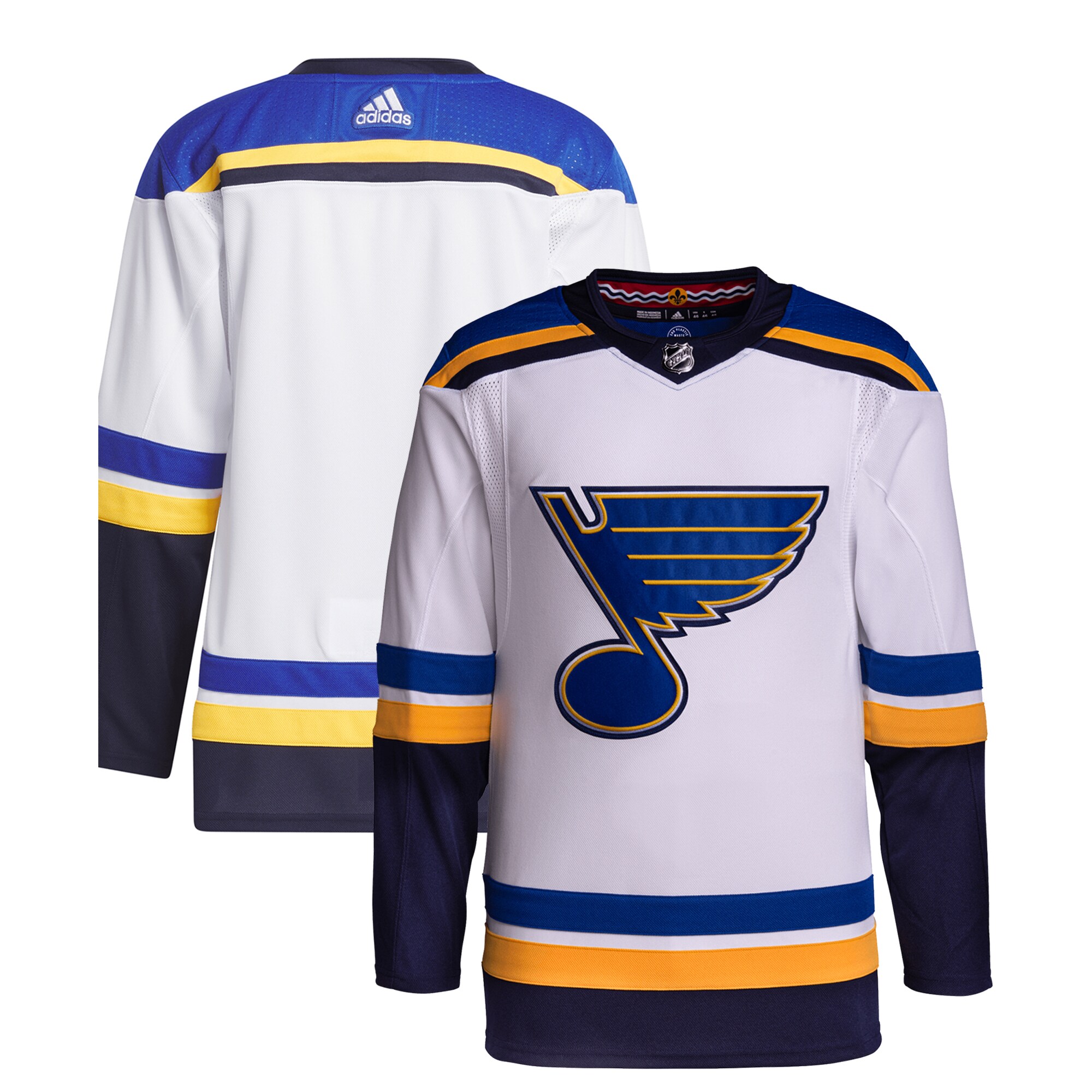 St. Louis Blues adidas Away Primegreen Authentic Jersey White