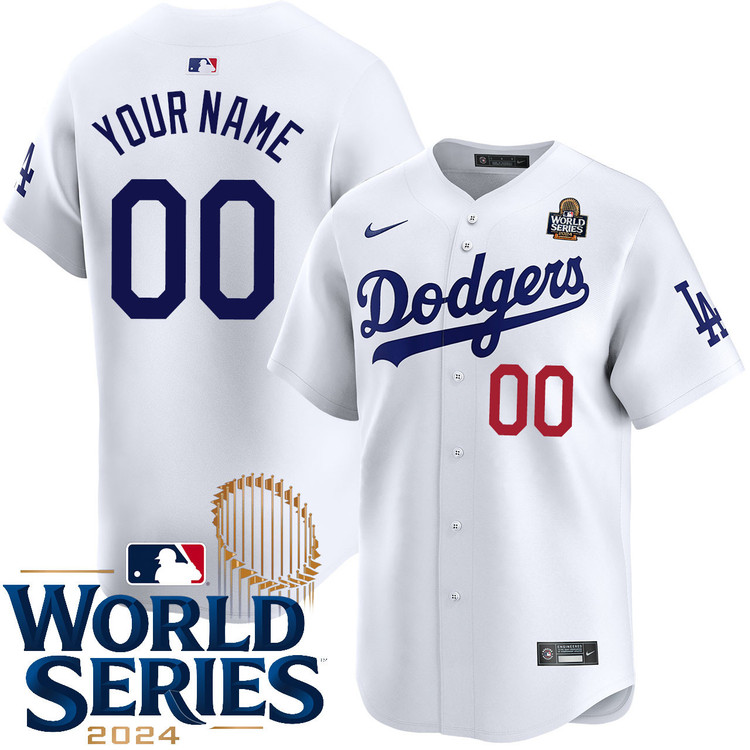 Los Angeles Dodgers Personalized Home Limited World Series Jersey