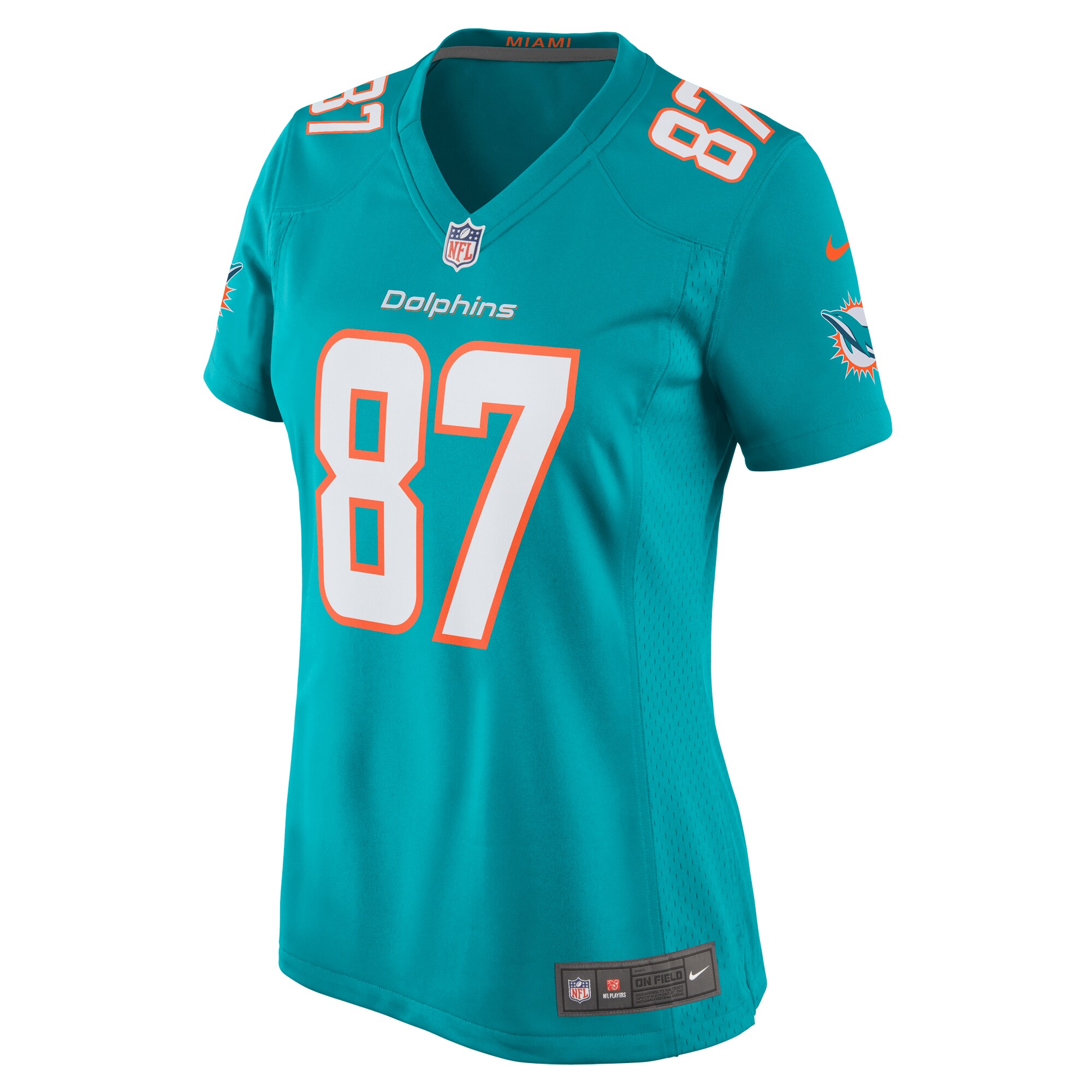DaeSean Hamilton Miami Dolphins Women's Home Game Player Jersey - Aqua