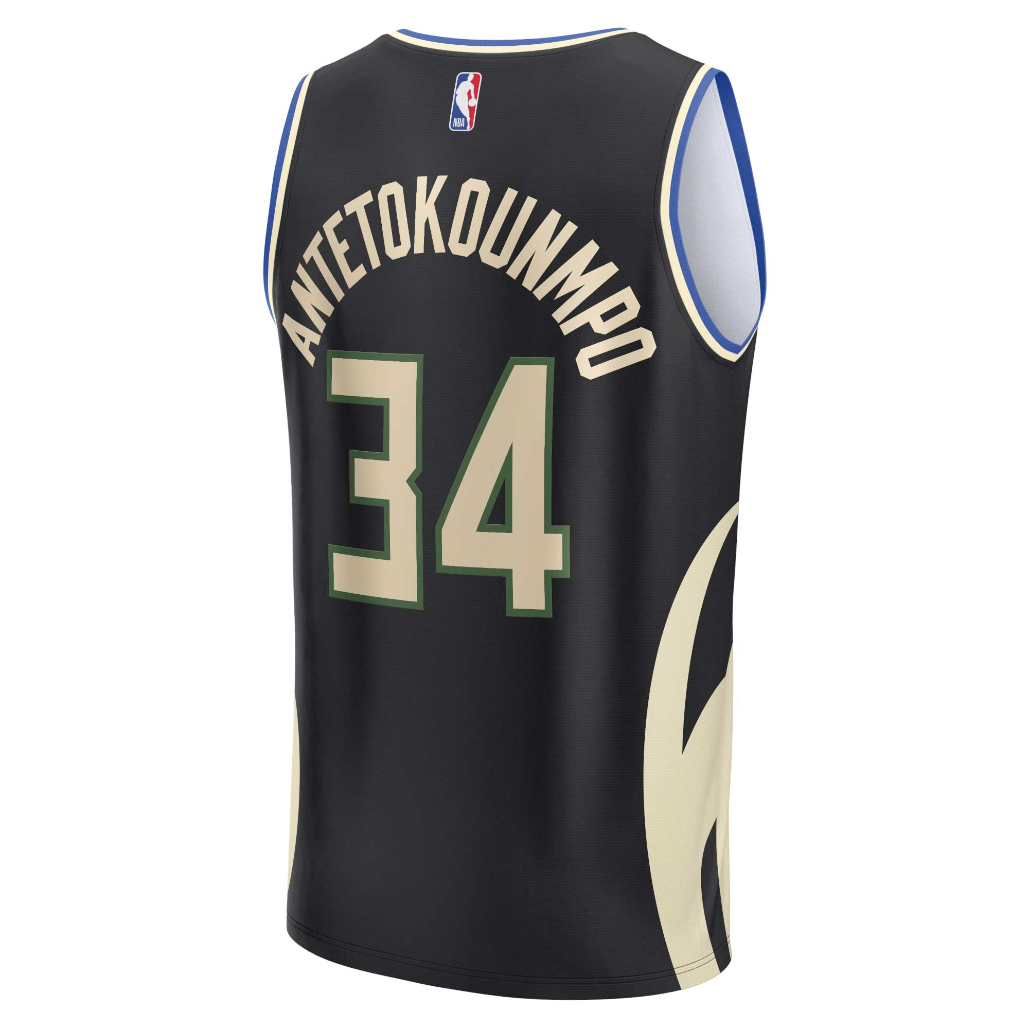 Giannis Antetokounmpo Milwaukee Bucks Fanatics Fast Break Replica Player Jersey - Statement Edition - Black