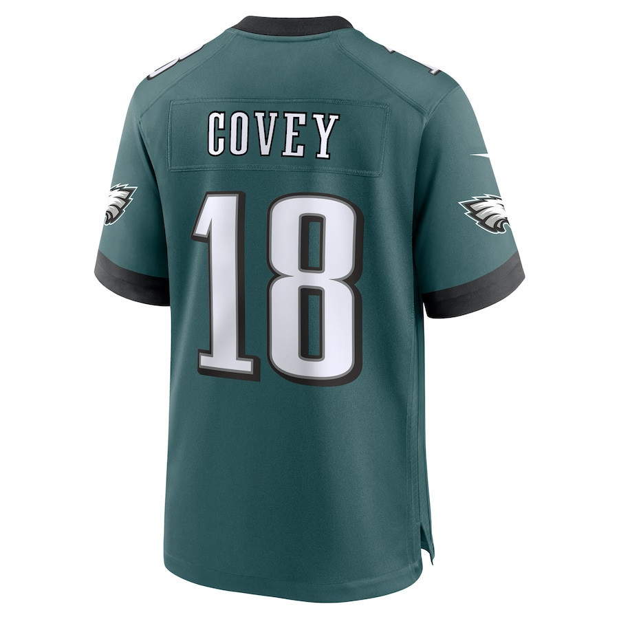 Britain Covey #18 Philadelphia Eagles Super Bowl LIX Jersey - Men's - Midnight Green