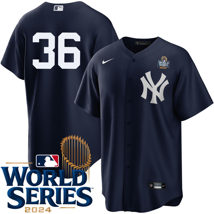 Clarke Schmidt New York Yankees Alternate Navy Player World Series Jersey