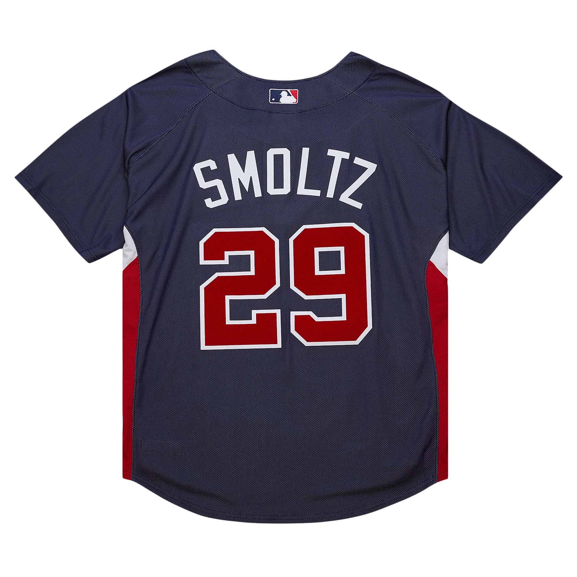 John Smoltz Atlanta Braves Mitchell & Ness Cooperstown Collection Mesh Batting Practice Jersey - Navy