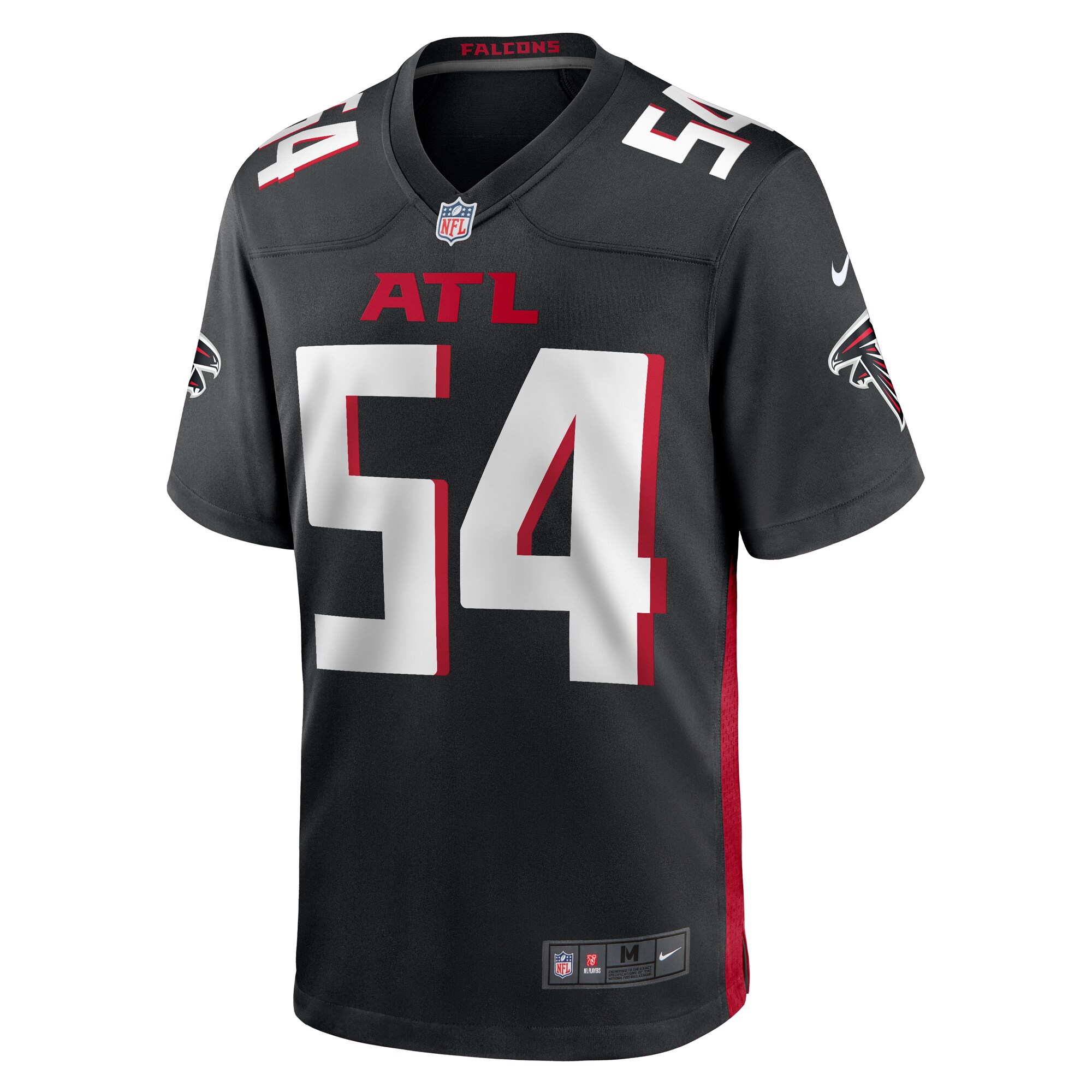 Justin Shaffer Atlanta Falcons   Game Jersey -  Black