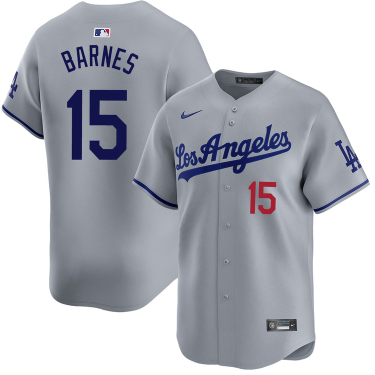 Austin Barnes Los Angeles Dodgers Road Limited Jersey