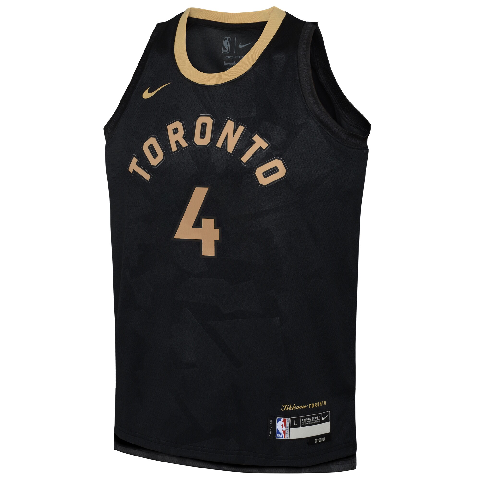 Scottie Barnes Toronto Raptors Youth 2022\/23 Swingman Jersey - City Edition - Black